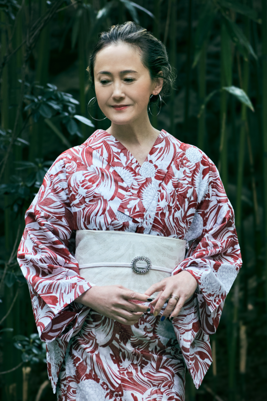 兵児帯|孔雀の羽根 白金|KAPUKI