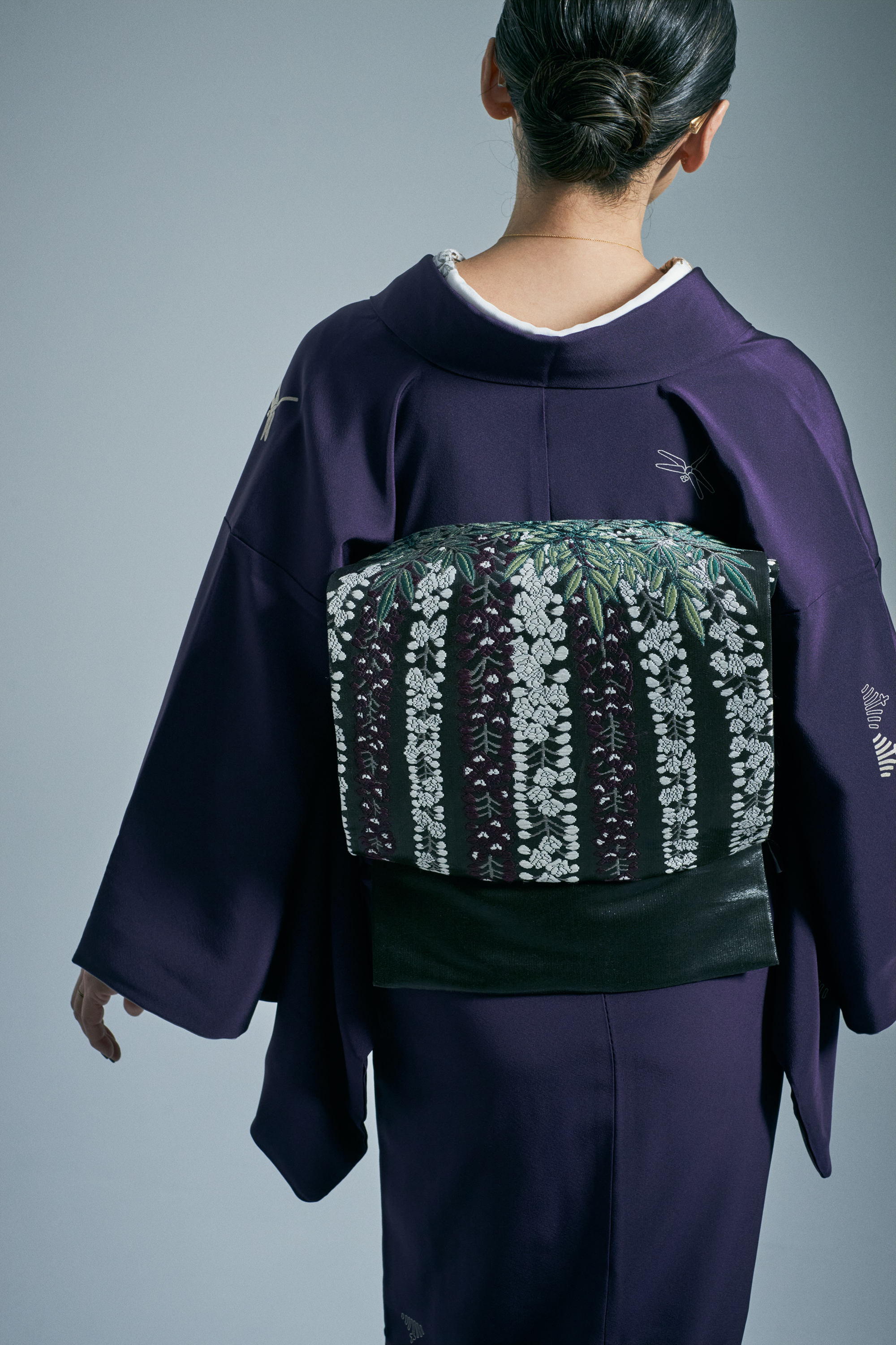 着物|訪問着|破れ扇 紫|誉田屋源兵衛×KAPUKI|正絹|袷