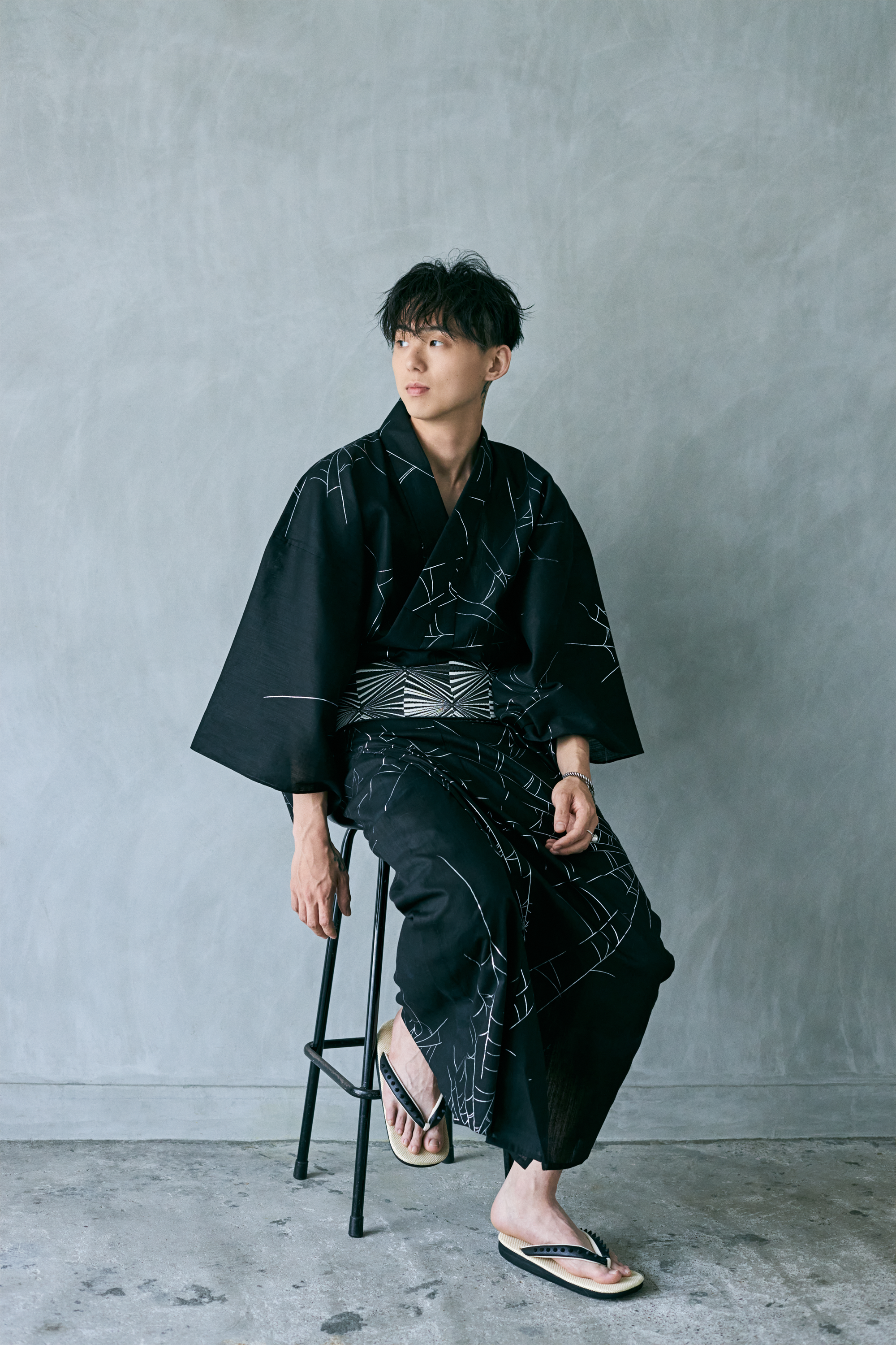 雪駄|スタッズ ベージュ|SLADKY×菱屋