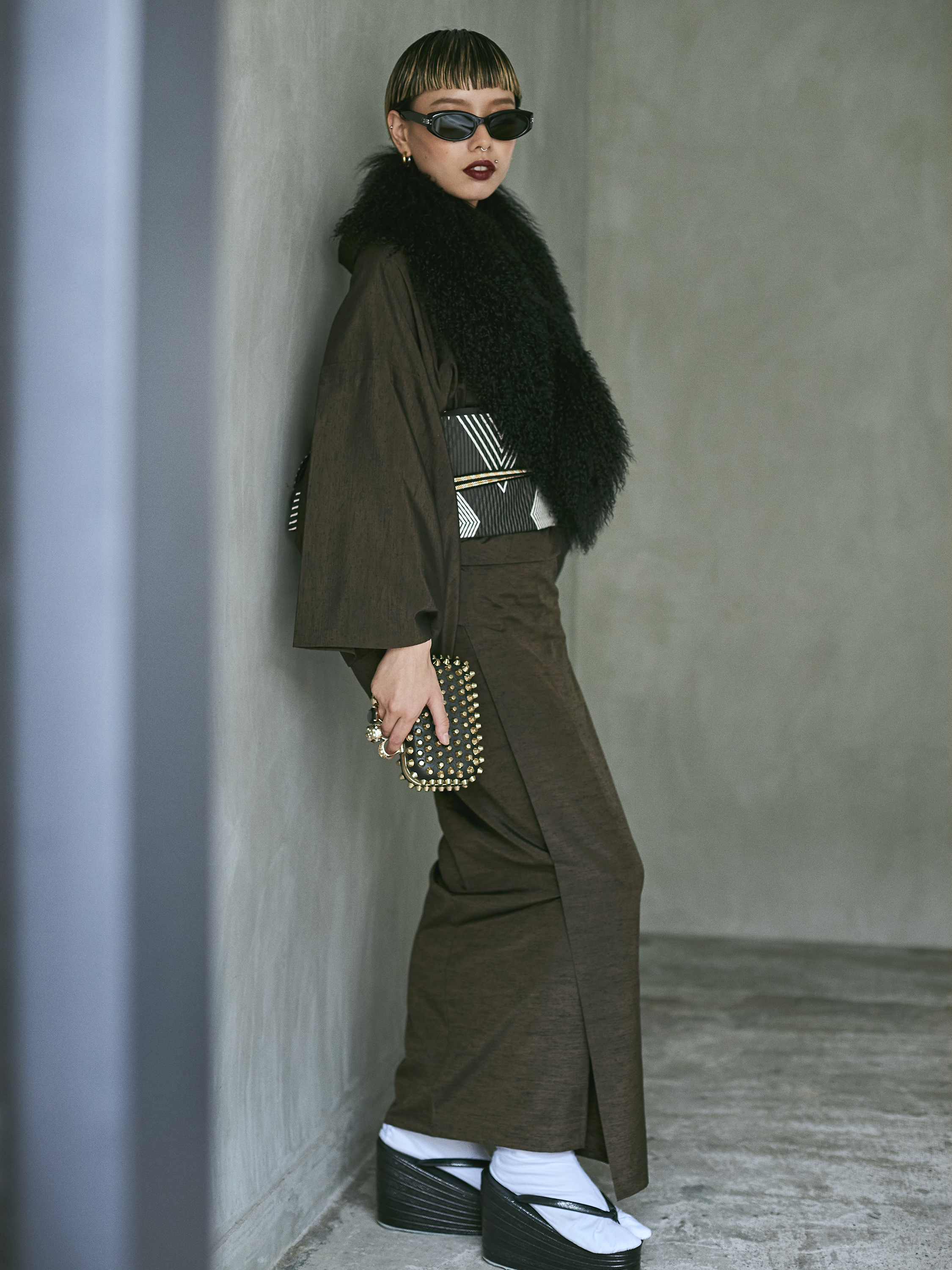 Hibiki Brown: Juyo Tsumugi | Yonezawa Ori | Pure Silk | Single Clothes | Uki