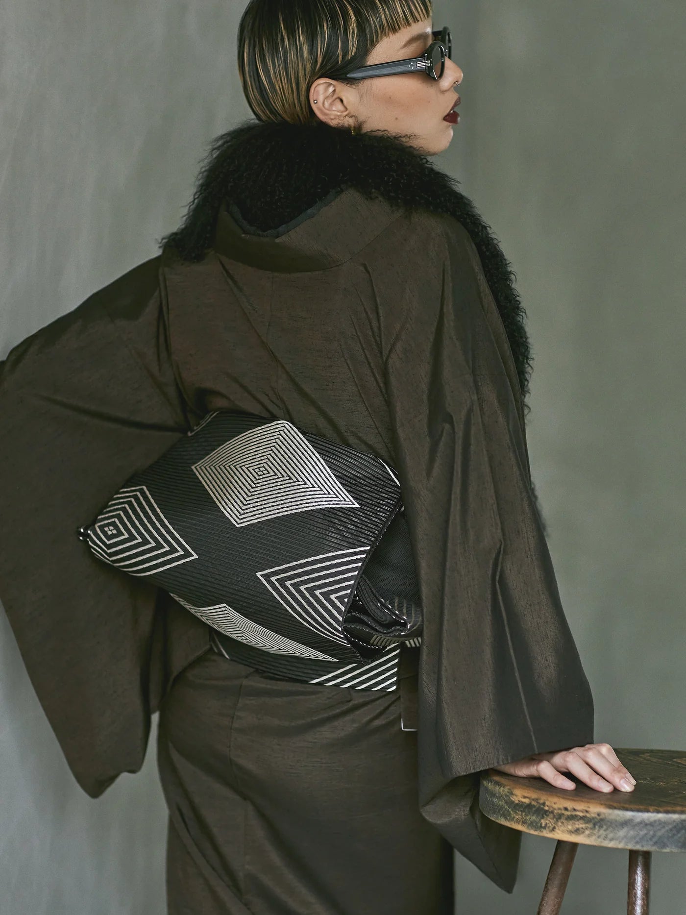 袋帯|菱|KAPUKI|博多織|正絹(仕立て上がり)