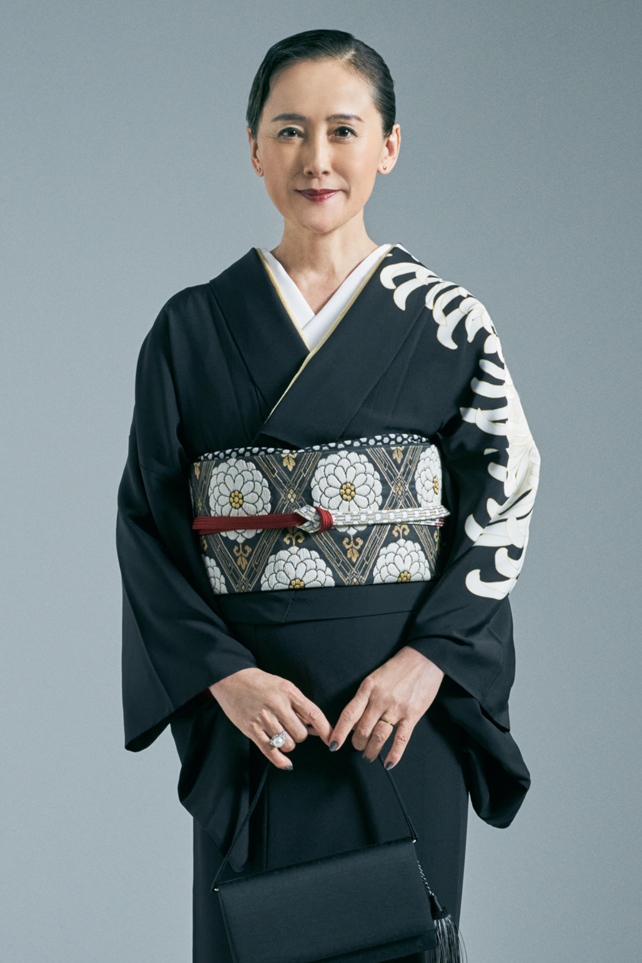 Diamond-cut chrysanthemum (Komutaya Genbei): Fukuro obi (sash) | Pure silk
