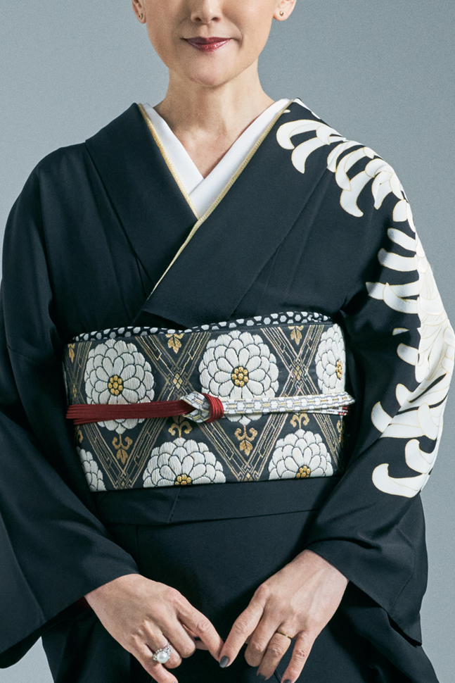 帯揚げ｜亀甲｜KAPUKI｜アンティーク復刻柄｜正絹