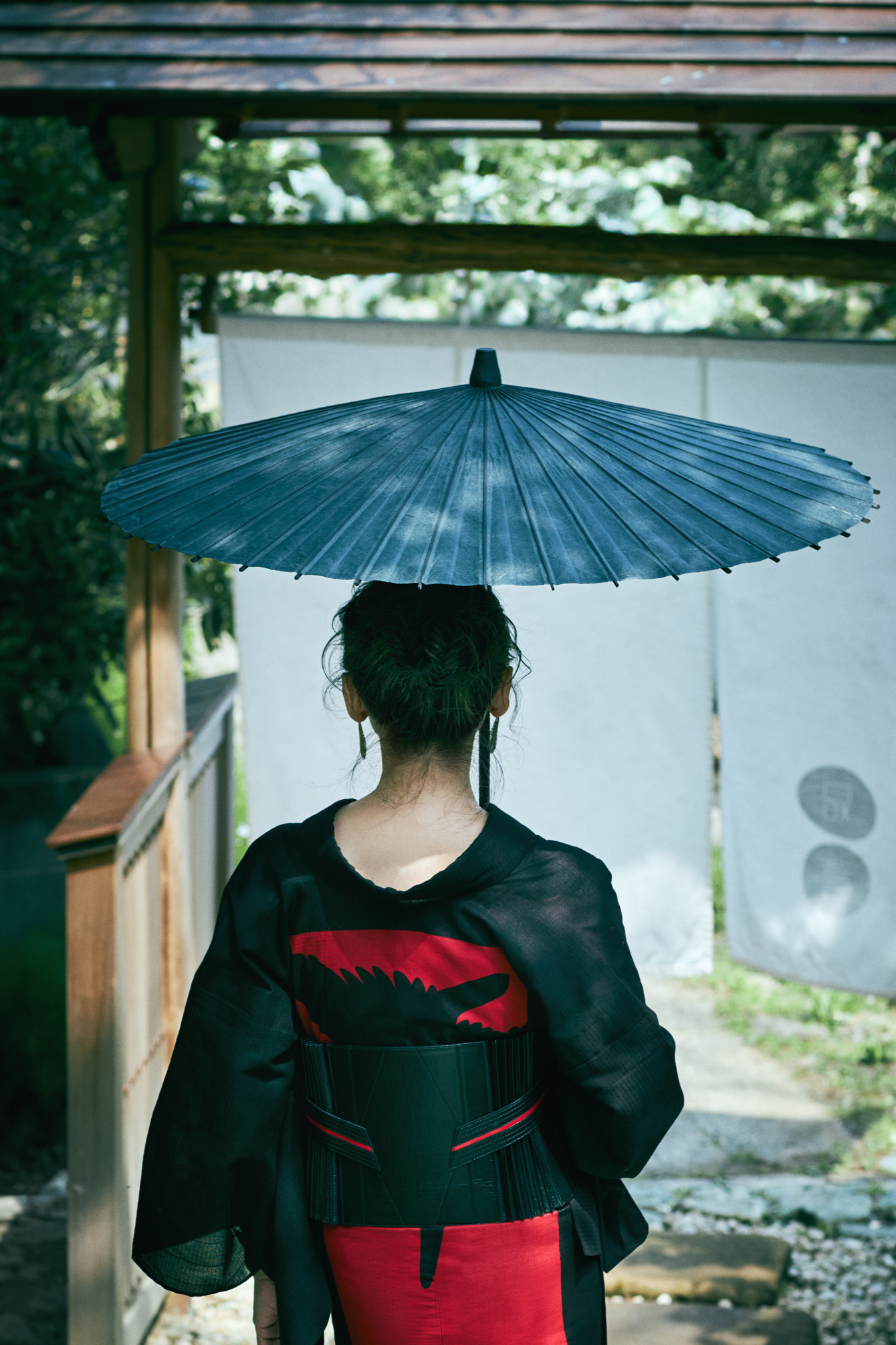 雲竜:日傘|継柄|和紙