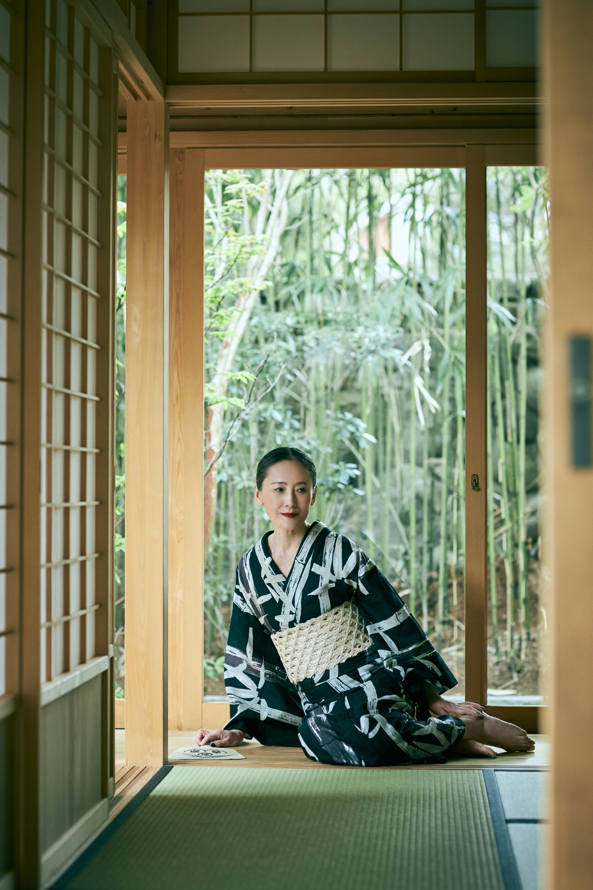 Bamboo Beauty Black Foil (Komidaya Genbei): Yukata