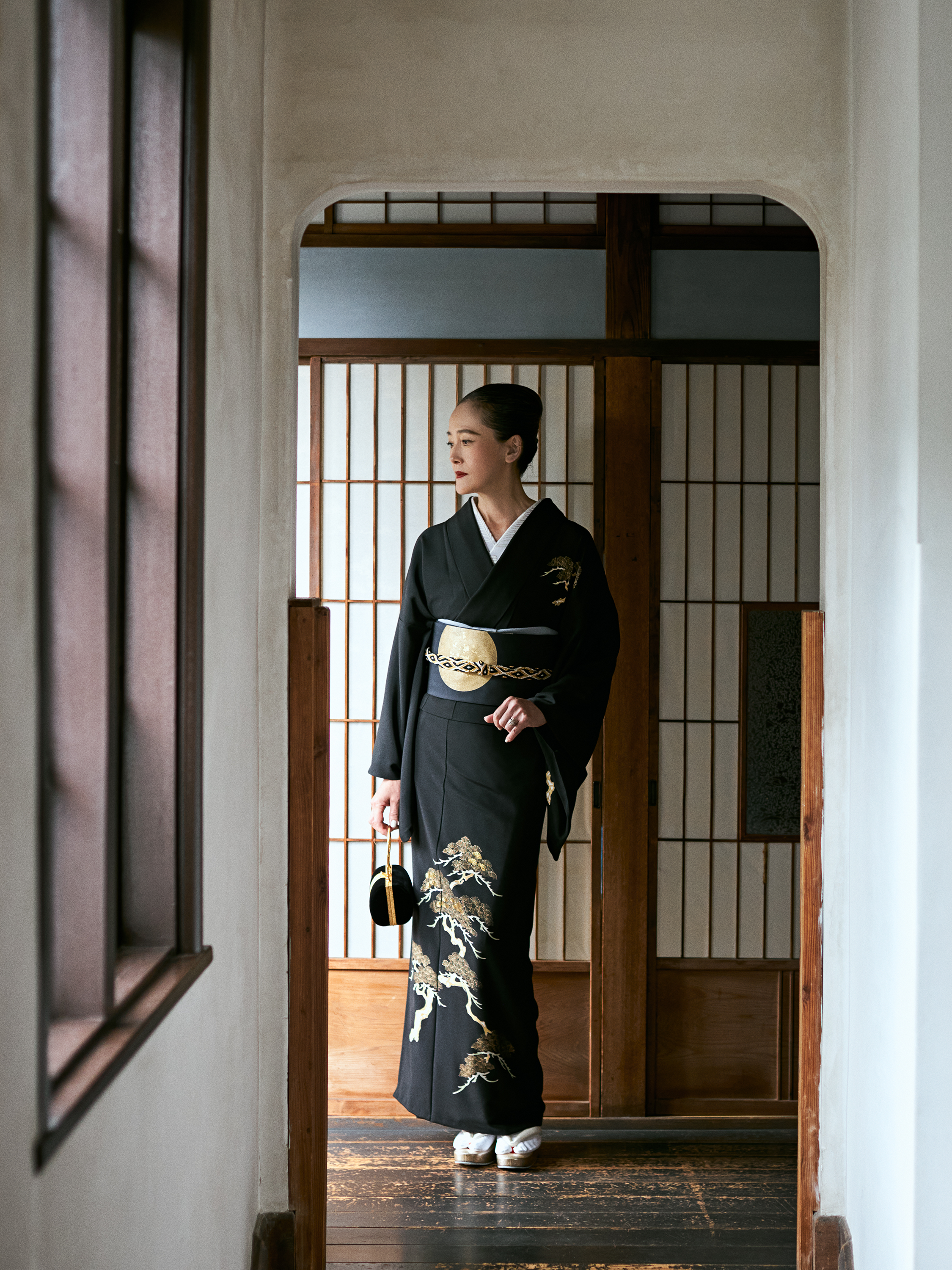日月紋 (成謙): 名古屋帯 |九寸|京友禅|正絹(お仕立て代込み)