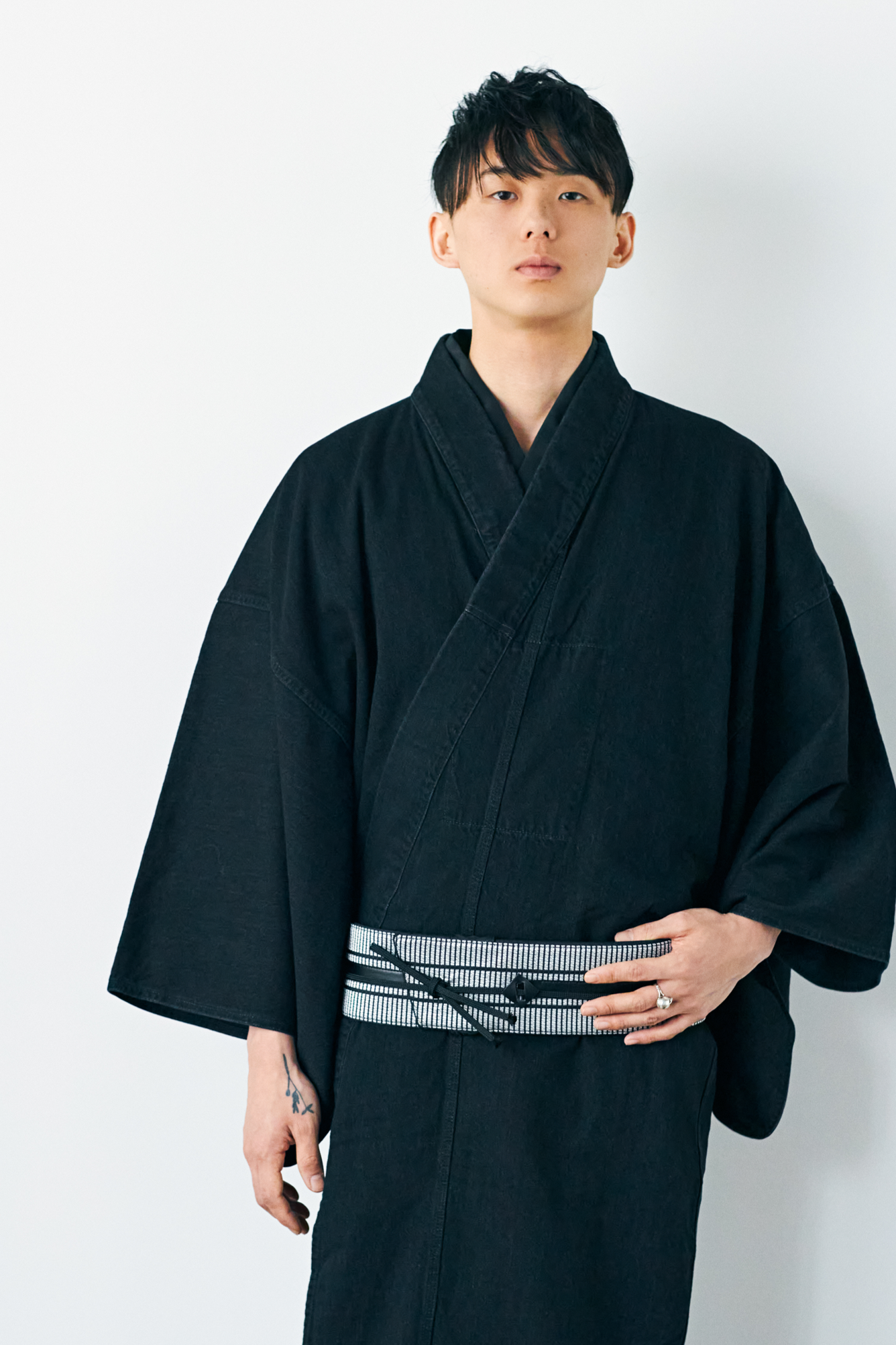 銀畳格子:メンズ帯ベルト|帯地タイプ