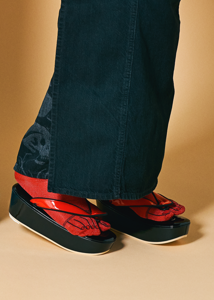 ペディキュアグリッター足袋ソックス (Onyva) :ソックス|靴下 *完売次第終了