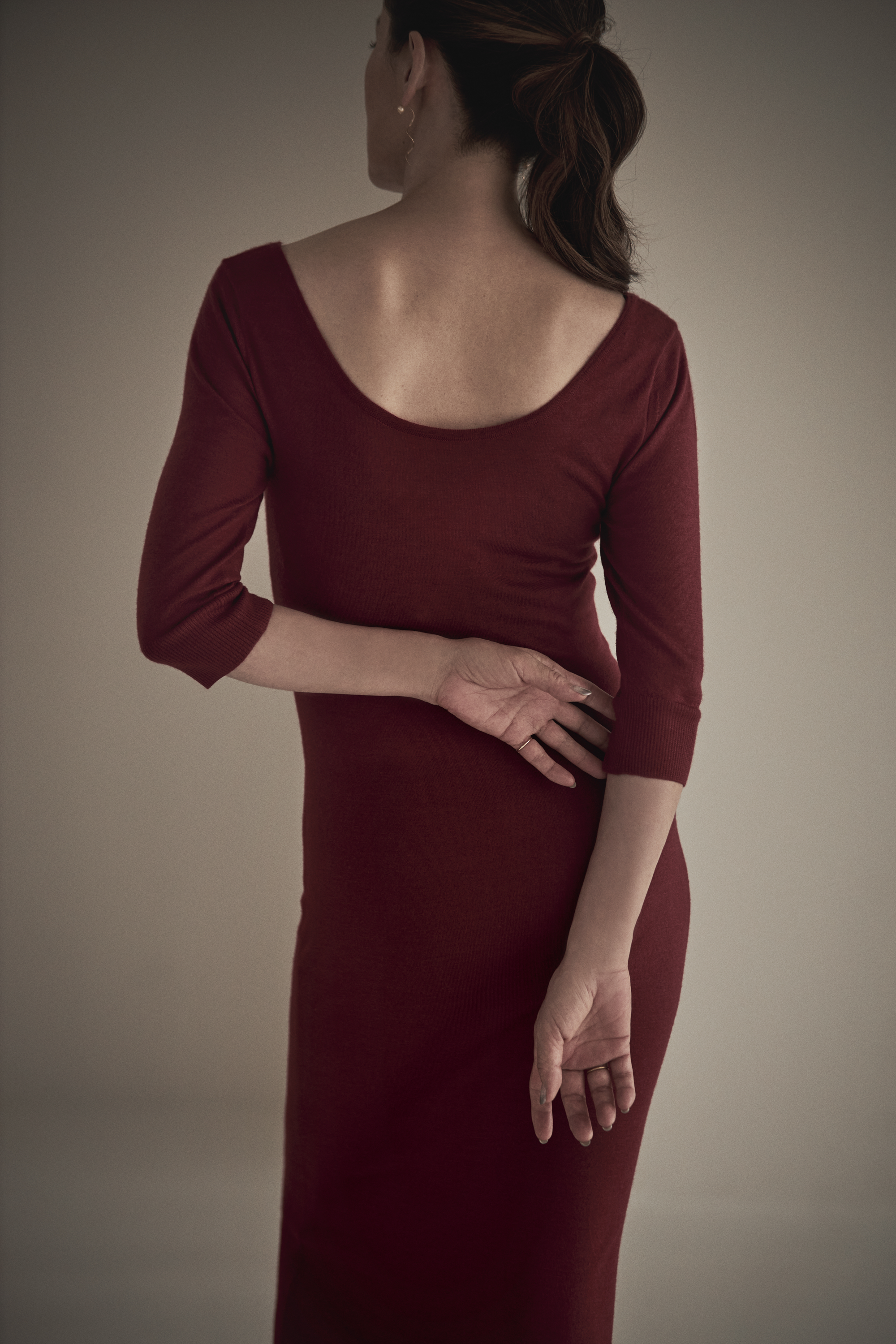 和装スリップ|kapusoie Luxe (カプソア リュクス)|KAPUKI|ニットインナーワンピース|カシミヤ|シルク