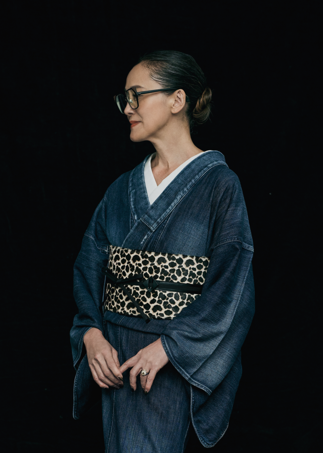 帯ベルト|ハラコ ジラフ 裏/紐 紫|プラス10cm|KAPUKI