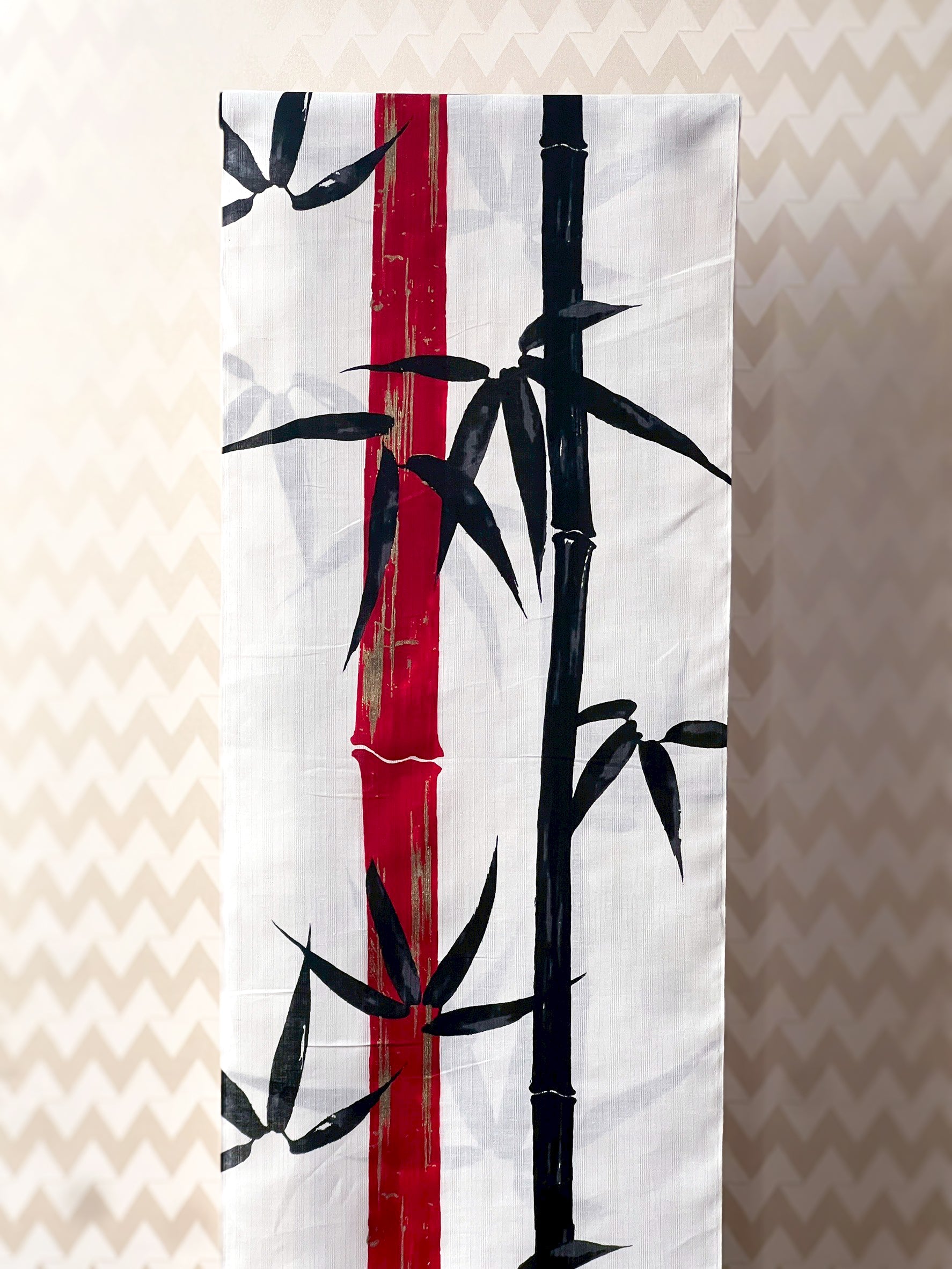 笹美人 白地赤(誉田屋源兵衛):浴衣