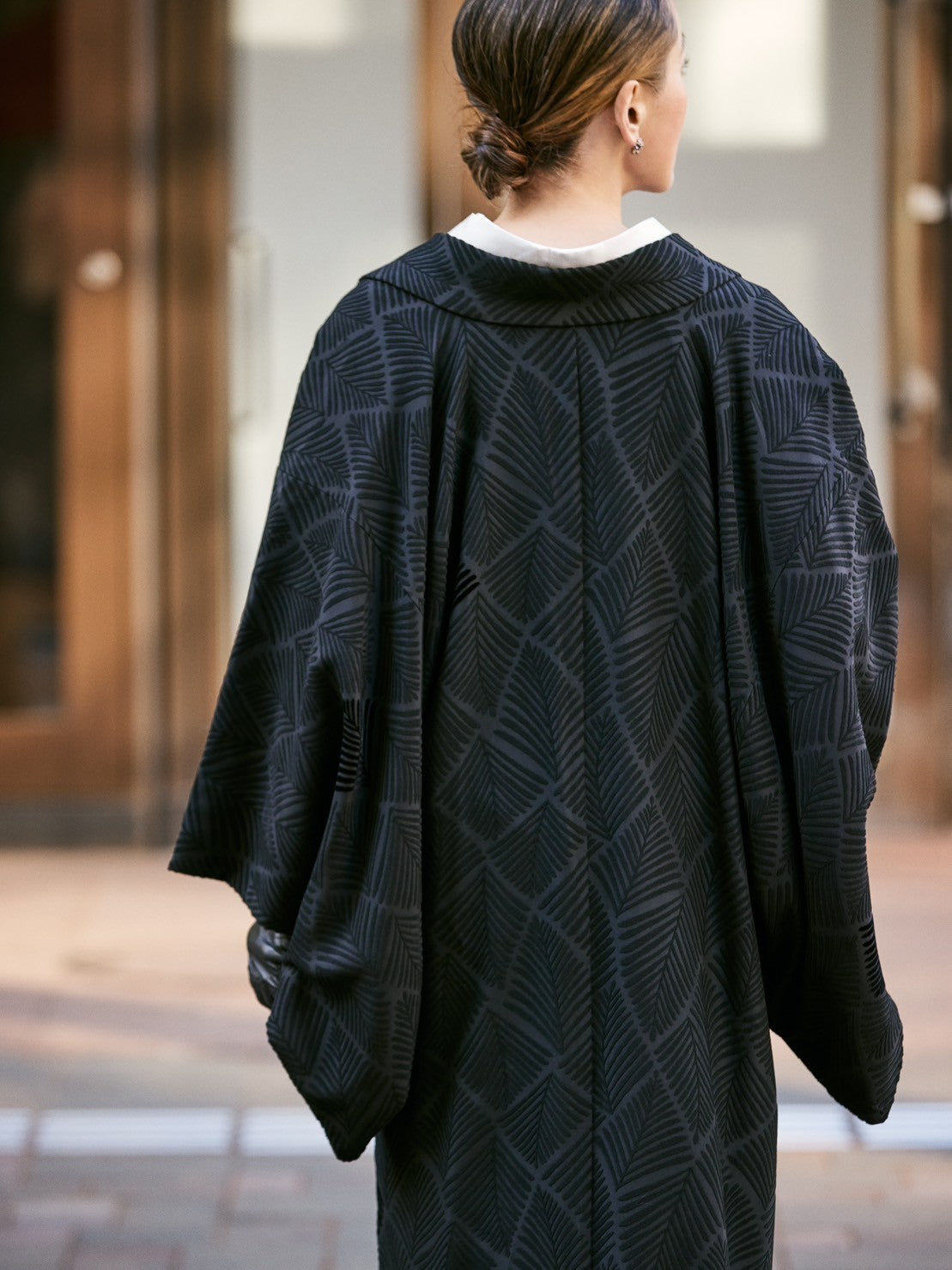 長羽織|ビロード羊歯|KAPUKI羽織 |お仕立て代込み