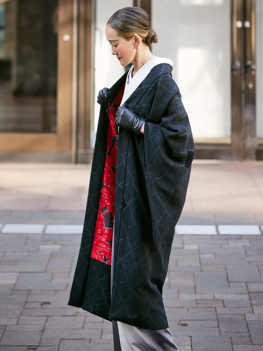 長羽織|ビロード羊歯|KAPUKI羽織 |お仕立て代込み