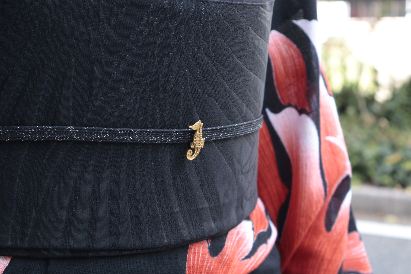 Seahorse (ecoRAL): Obi clasp