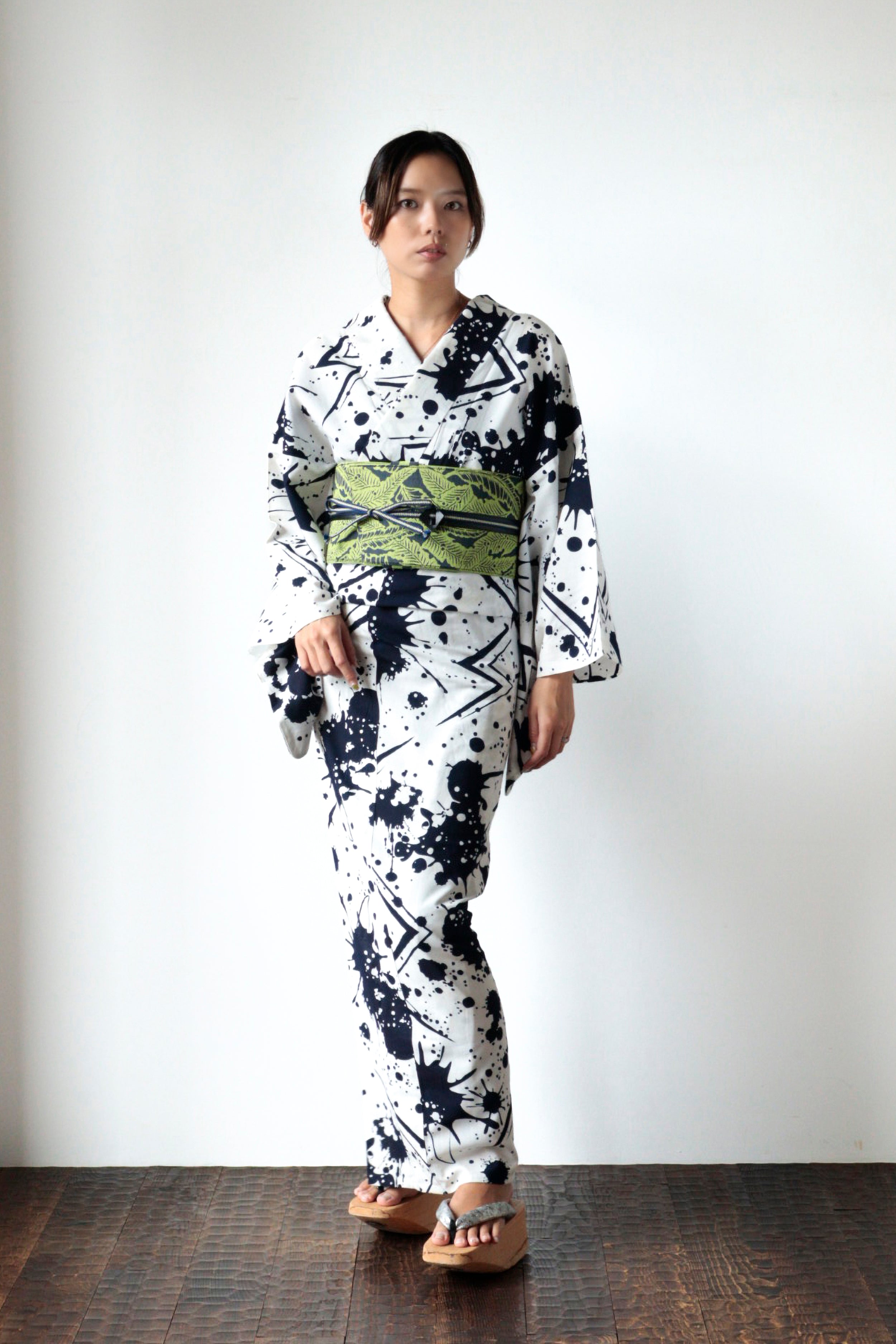 浴衣|ゲリラ豪雨 紺|KAPUKI