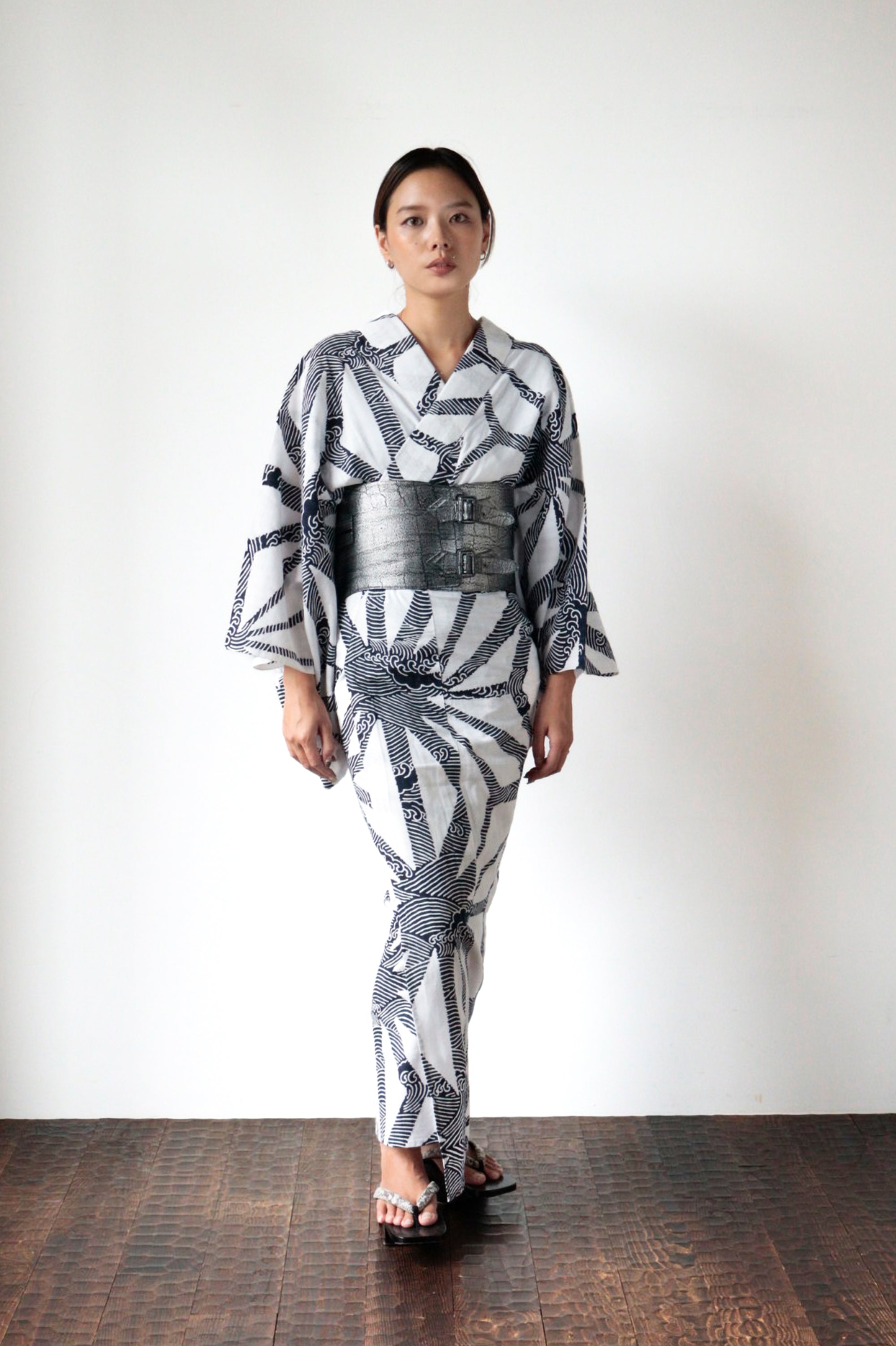 Yukata "Manami Navy" KAPUKI original