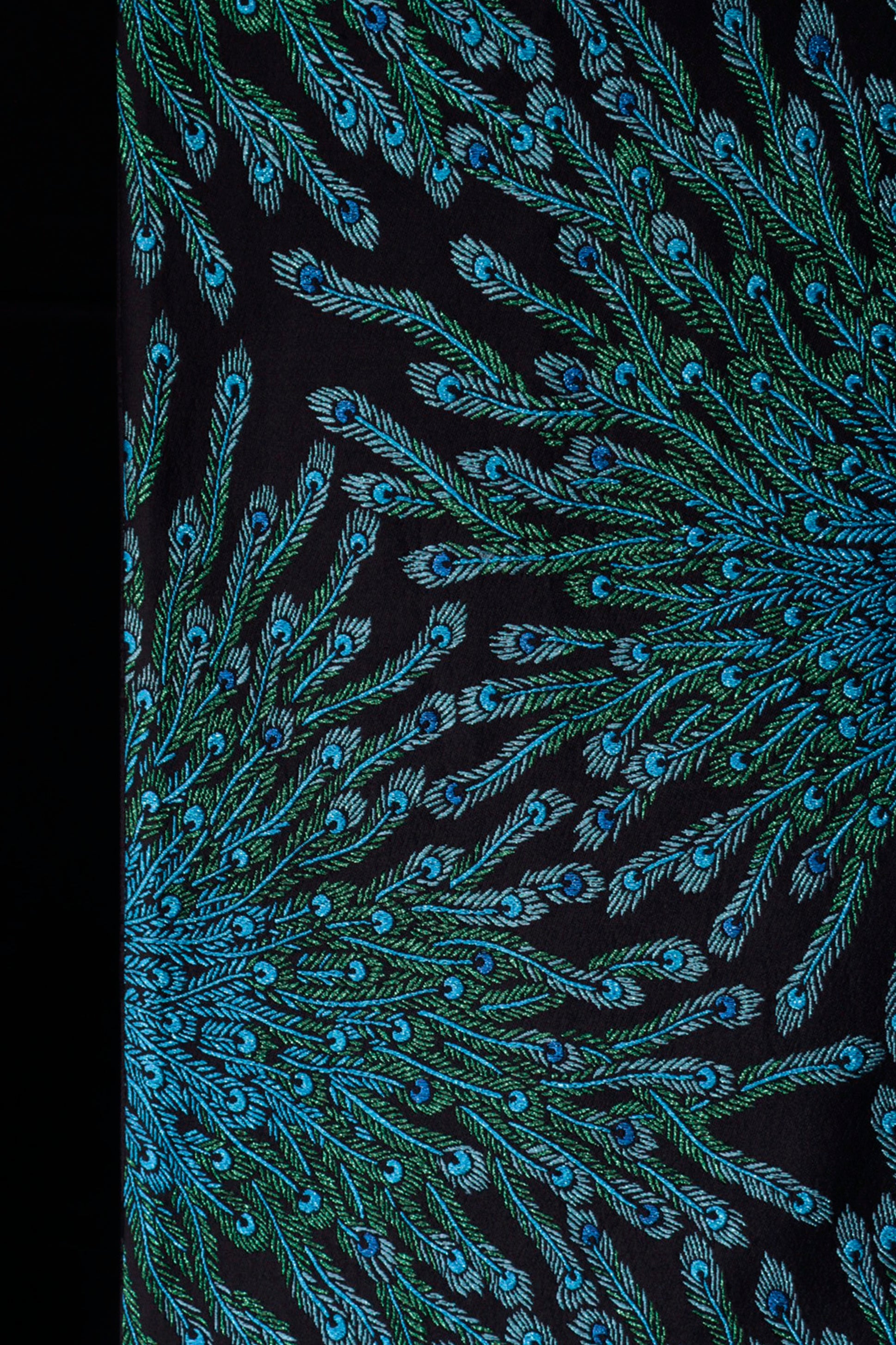 袋帯|青孔雀|KAPUKI|西陣織|セカンドハンド