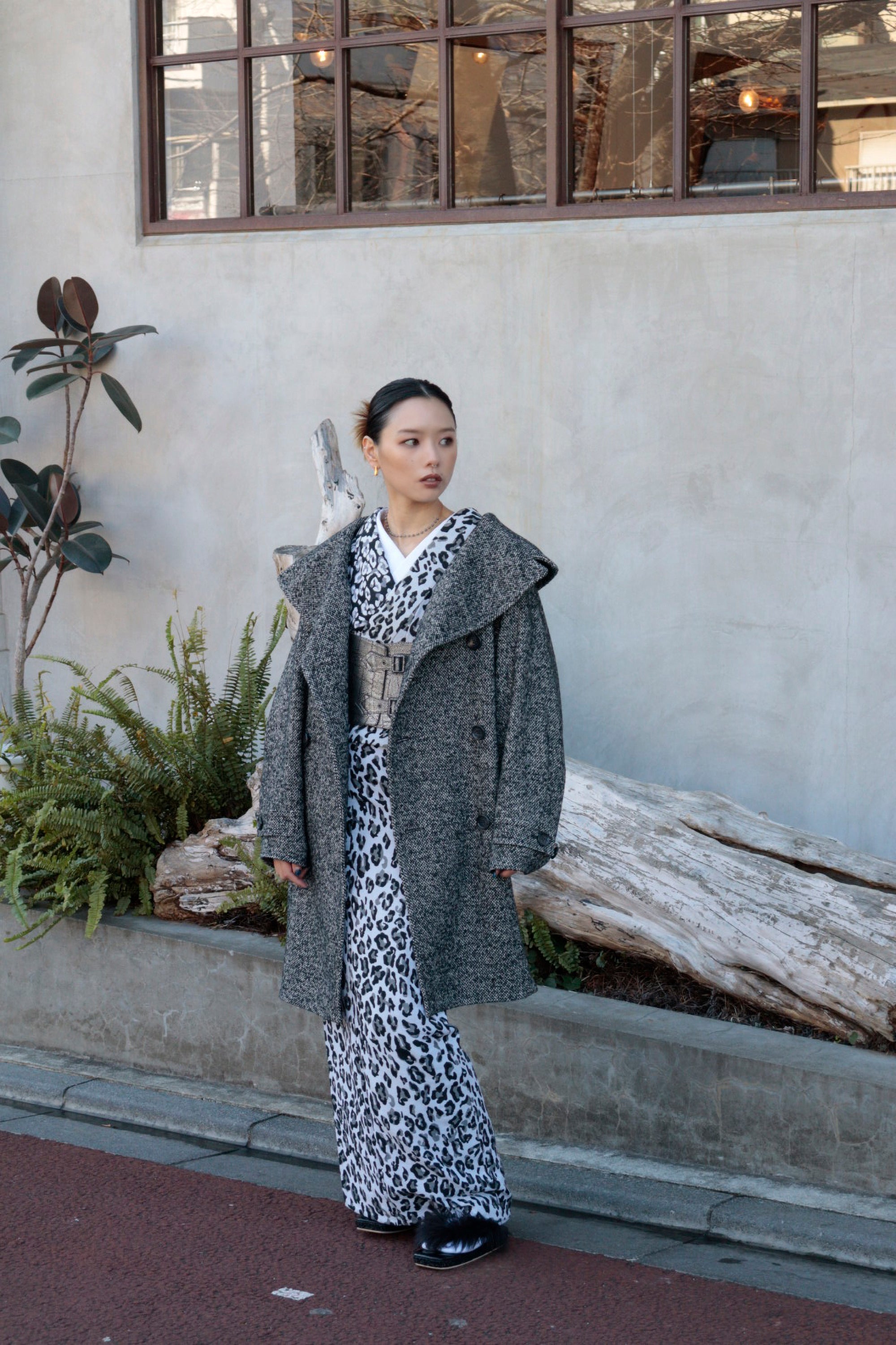 【受注生産】コート|duo coat|dark gray|KOTOWA