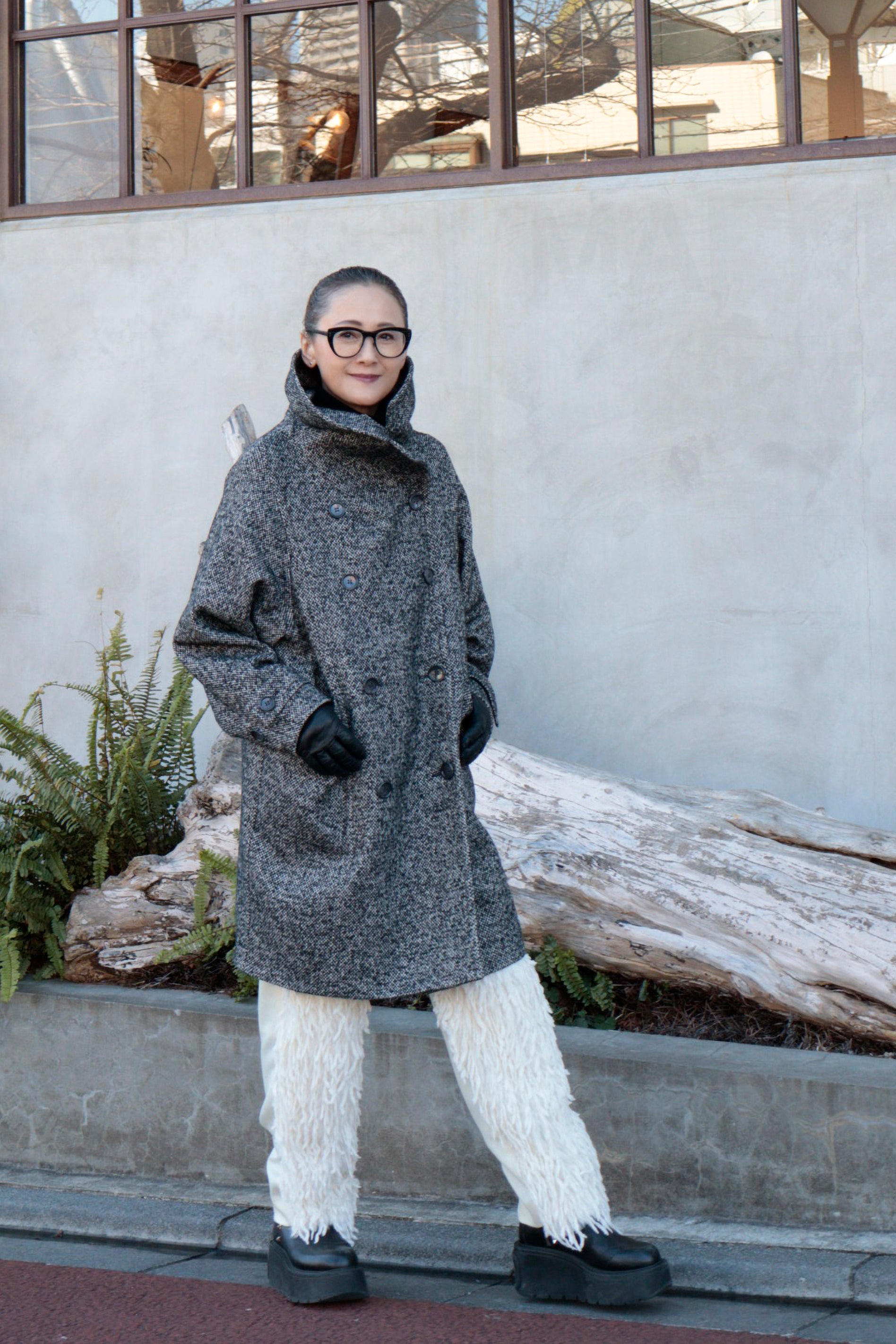 【受注生産】コート|duo coat|dark gray|KOTOWA