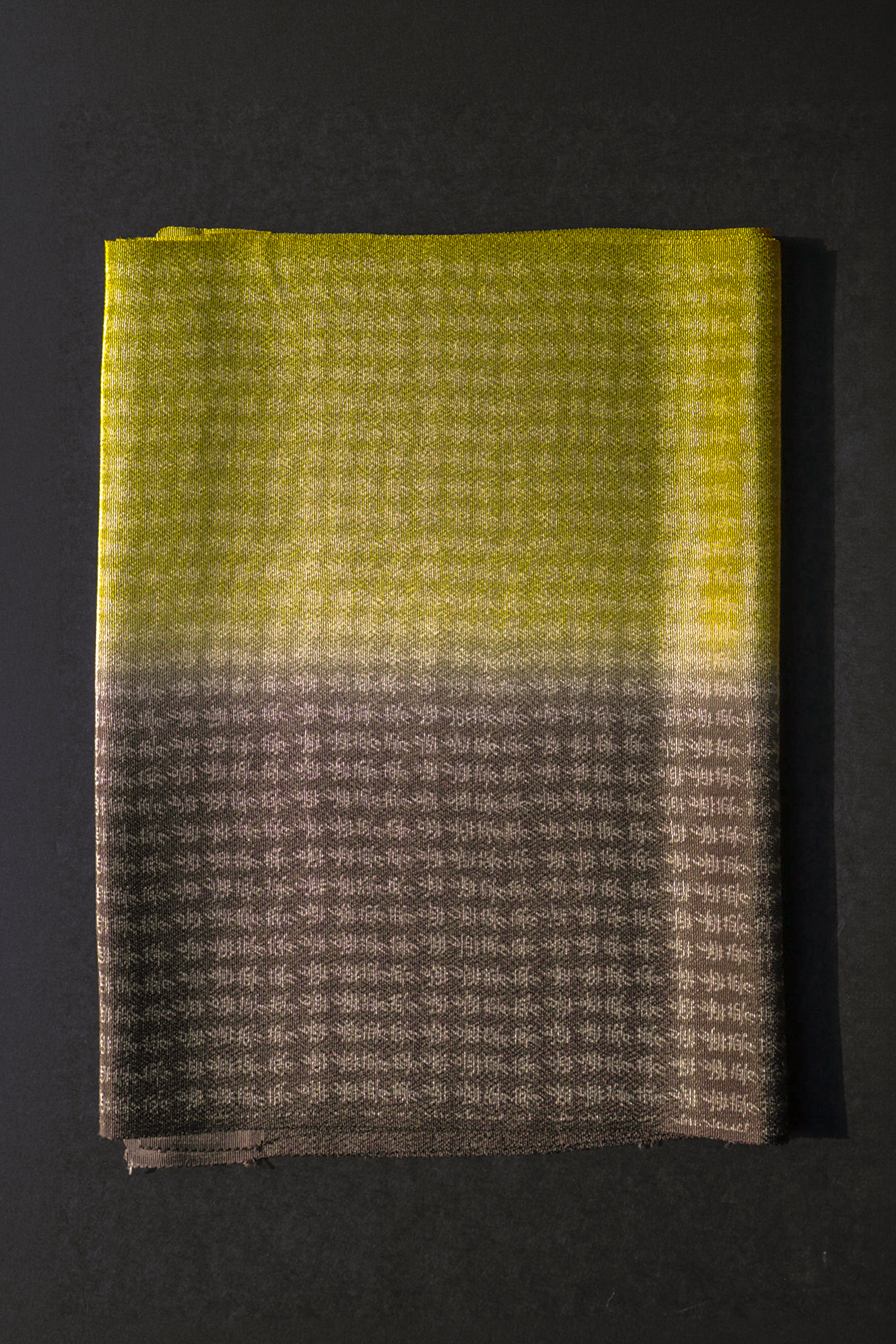 帯揚げ|伊勢型小紋|夢 黄×茶|古今