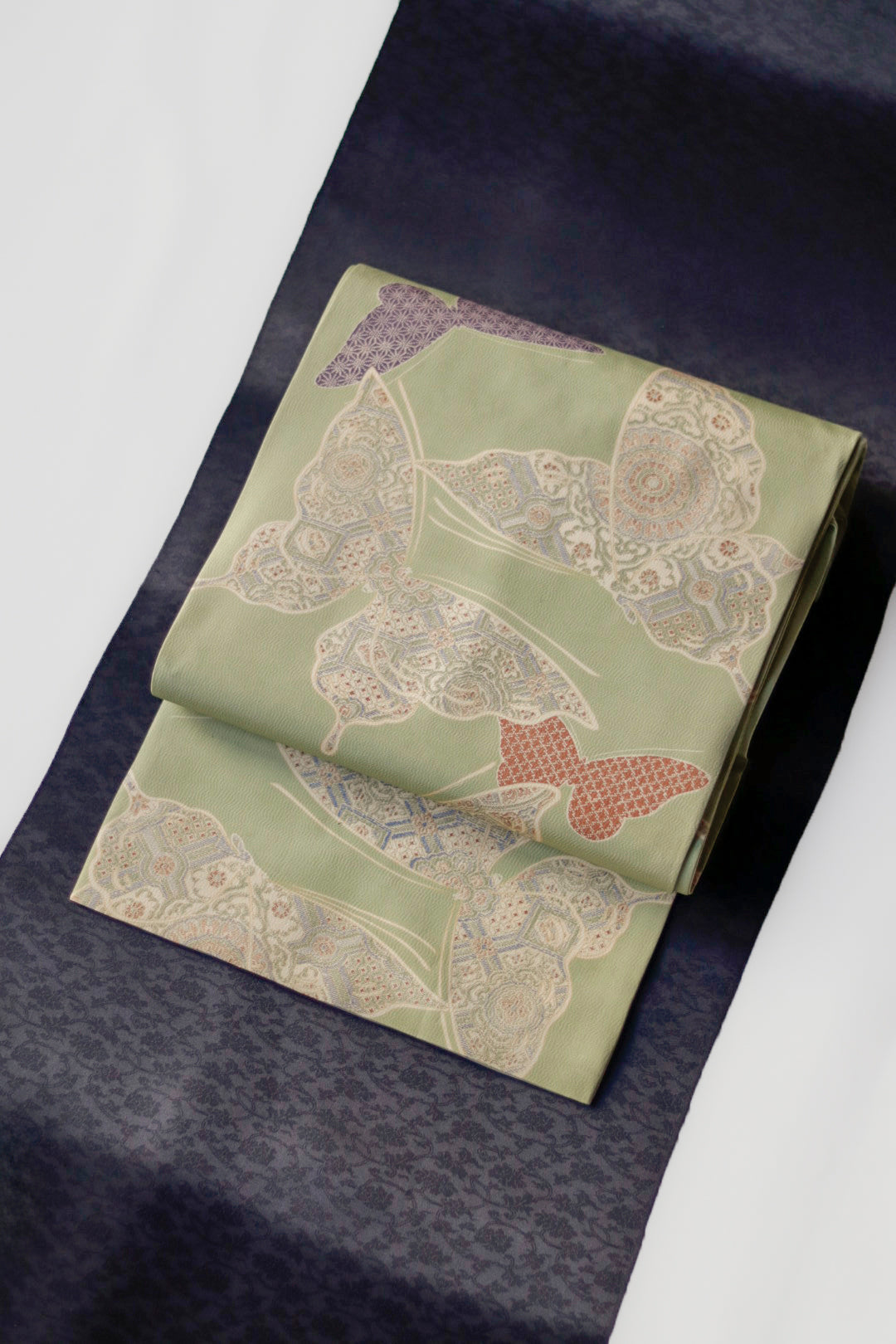 名古屋帯|蝶 仕立て直し|Wing|アンティーク