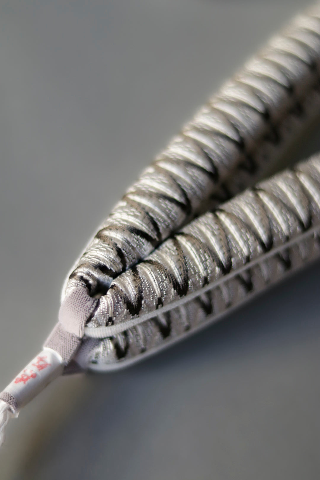 【受注生産】 下駄|ぽっくり 白木 × 籠 菱格子|KAPKI × 西村織物