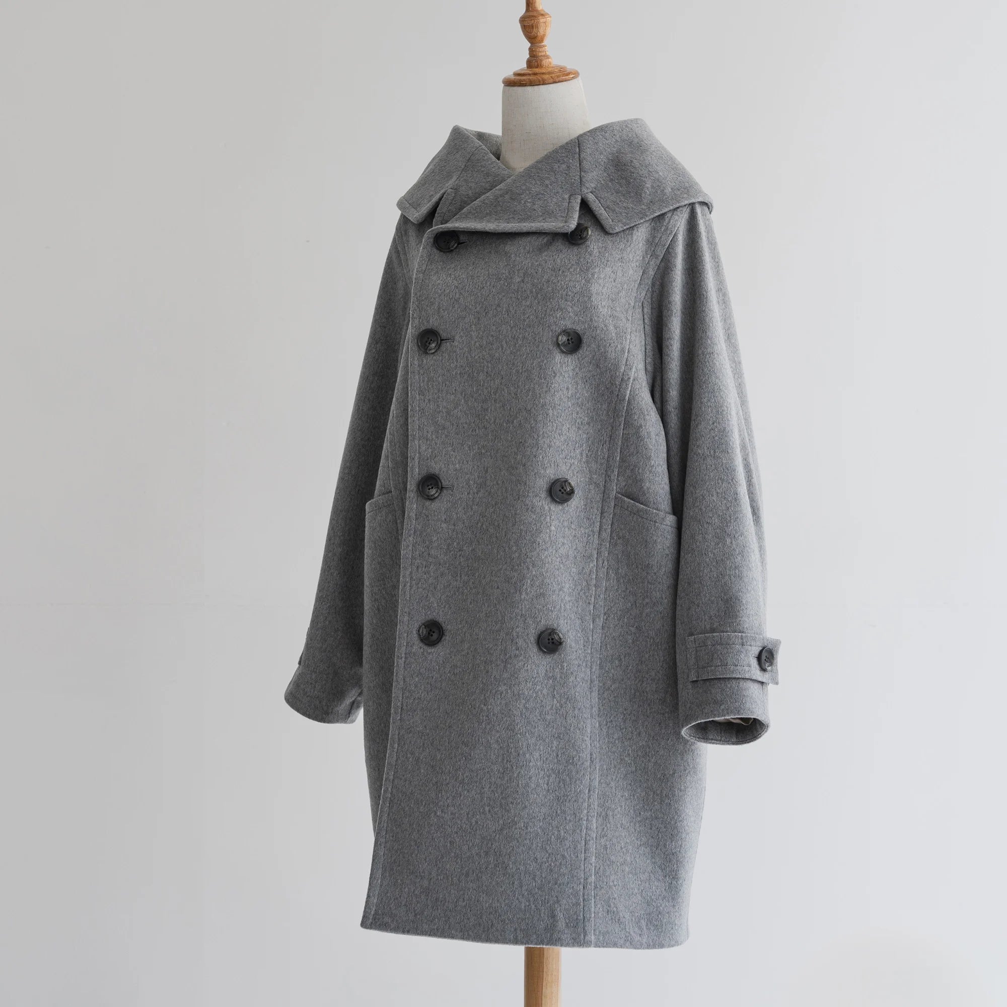 【受注生産】コート|duo coat|pale gray|KOTOWA