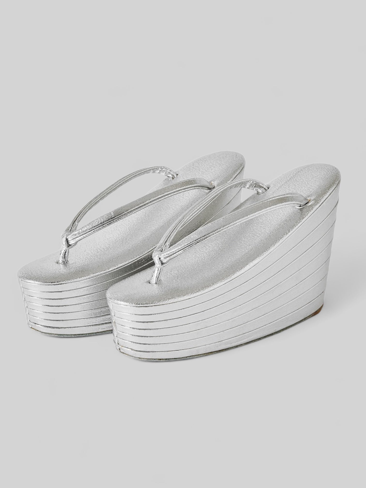 【受注生産】草履|七段 シルバー|KAPUKI