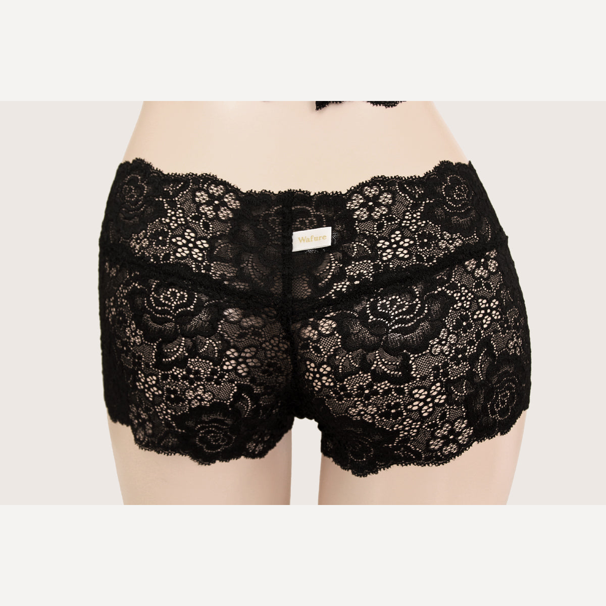 Camellia Shorts Black (Wafure): Japanese underwear