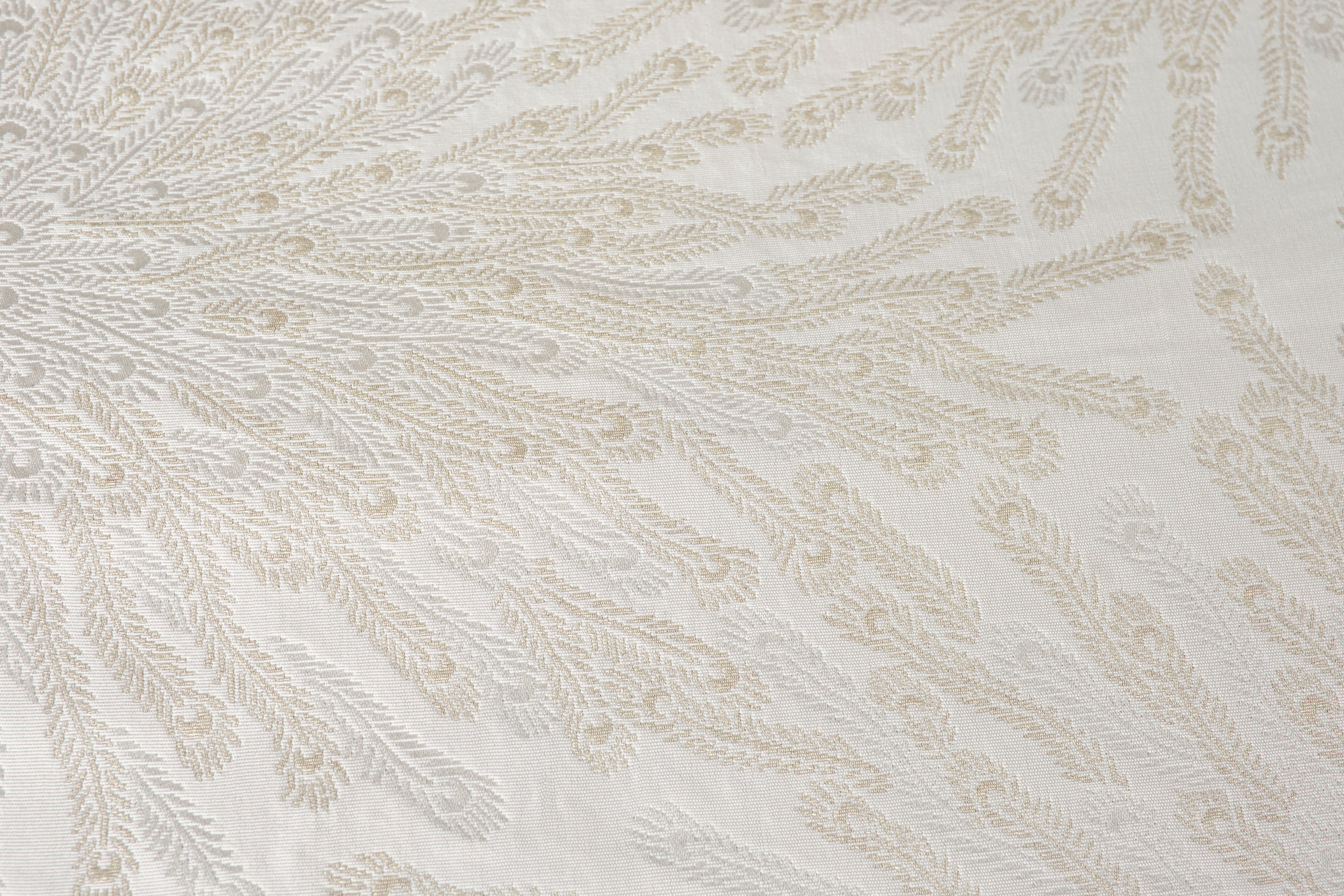 兵児帯|孔雀の羽根 白金|KAPUKI