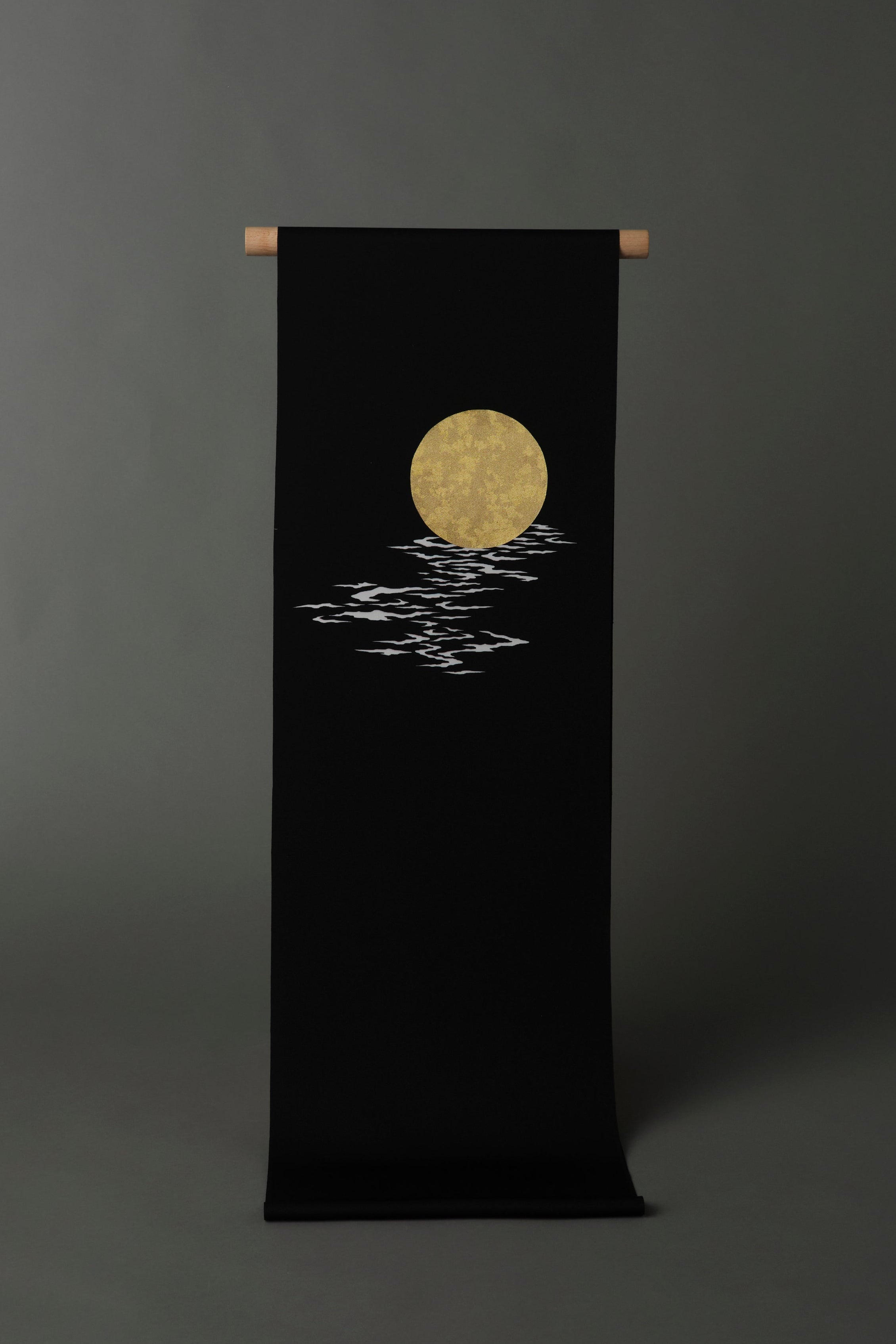 Ripples on the Moon (Seike): Nagoya Obi | 9-inch (pre-tailored, with protective coating)