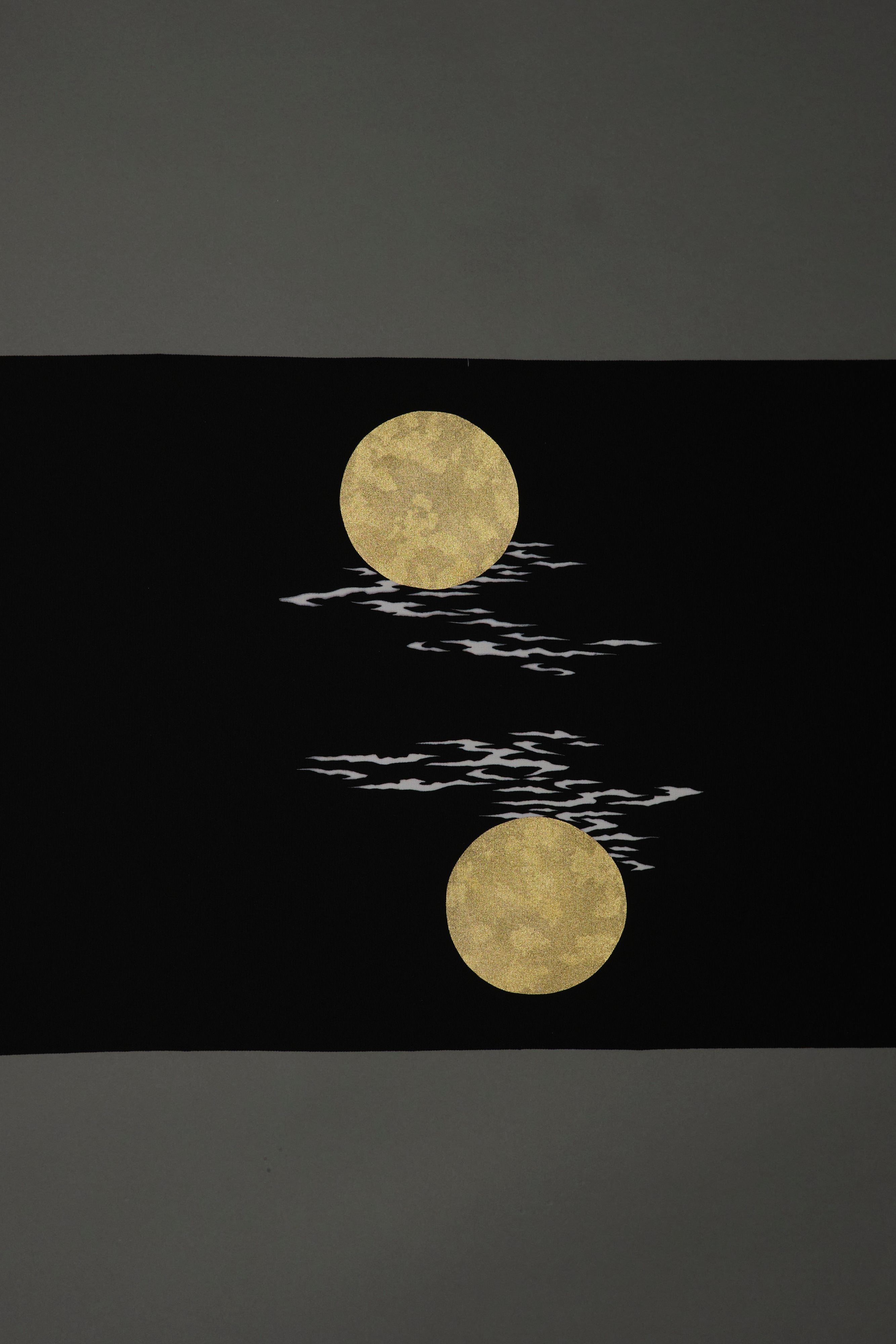 Ripples on the Moon (Seike): Nagoya Obi | 9-inch (pre-tailored, with protective coating)