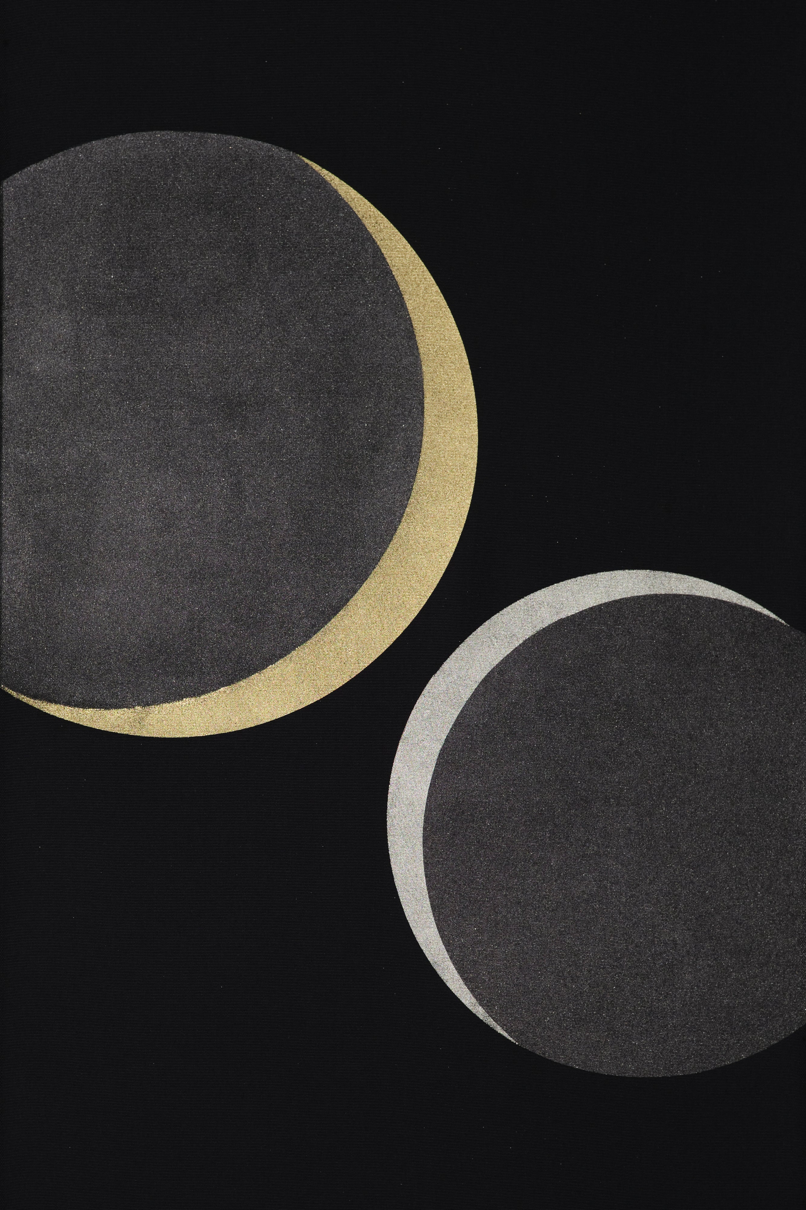 Moon Ring Pattern (Seiken): Nagoya Obi | 9 Sun (Ready-made, with protective coating)