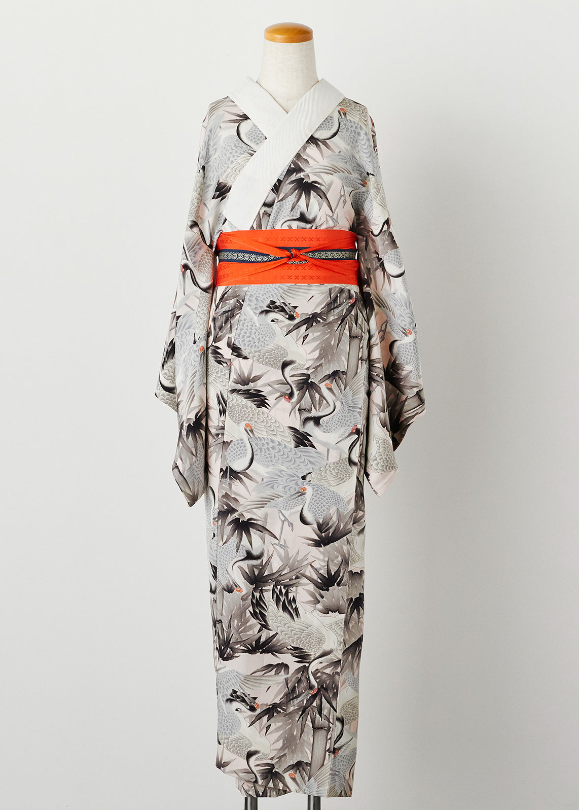 長襦袢|鶴|岡重|正絹