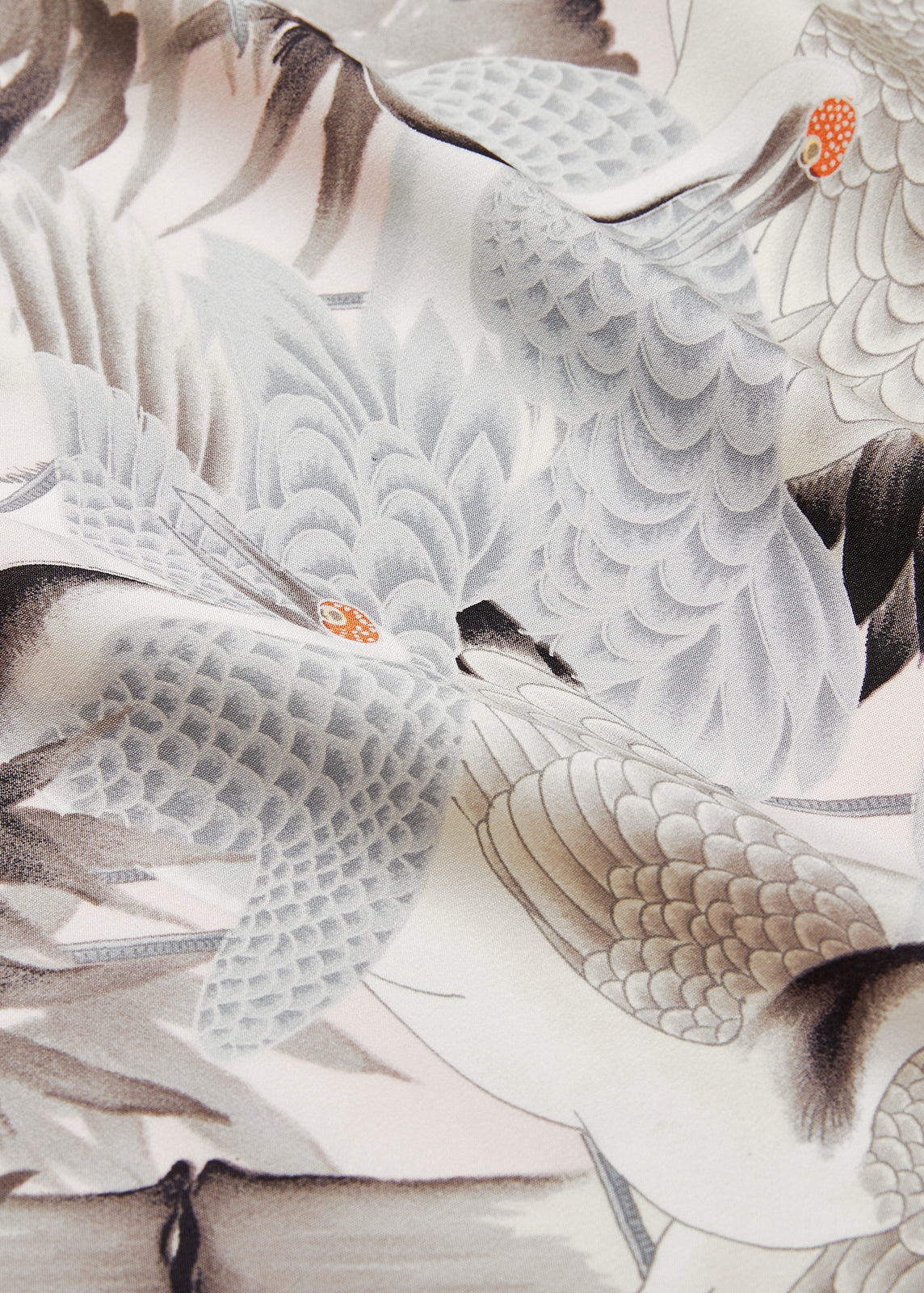 Crane (Okaju): Undergarment | Pure silk