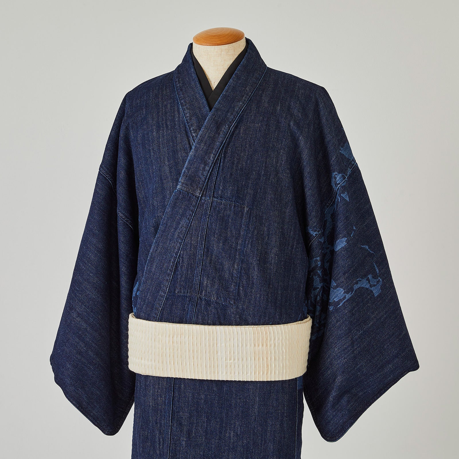 デニム着物|炎紋|メンズ|KAPUKI × 波戸場承龍|*完売次第販売終了