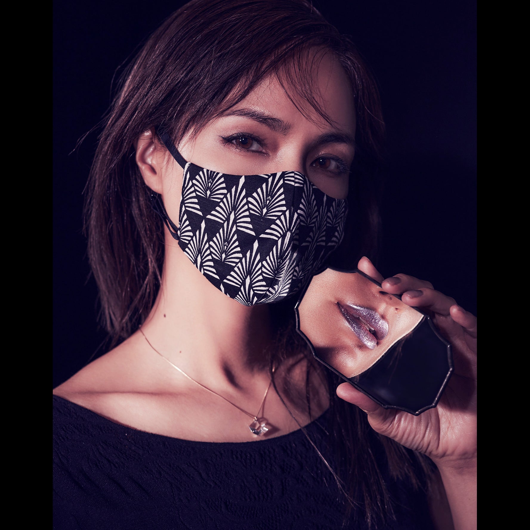 KAPUKI MASK "Peacock Scale": Mask | Cotton