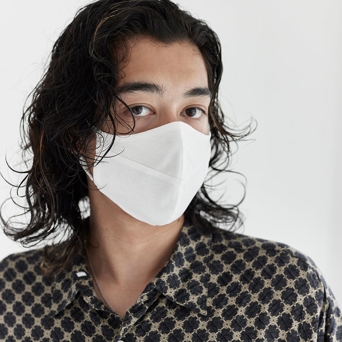 the last mask  White x White：マスク｜綿