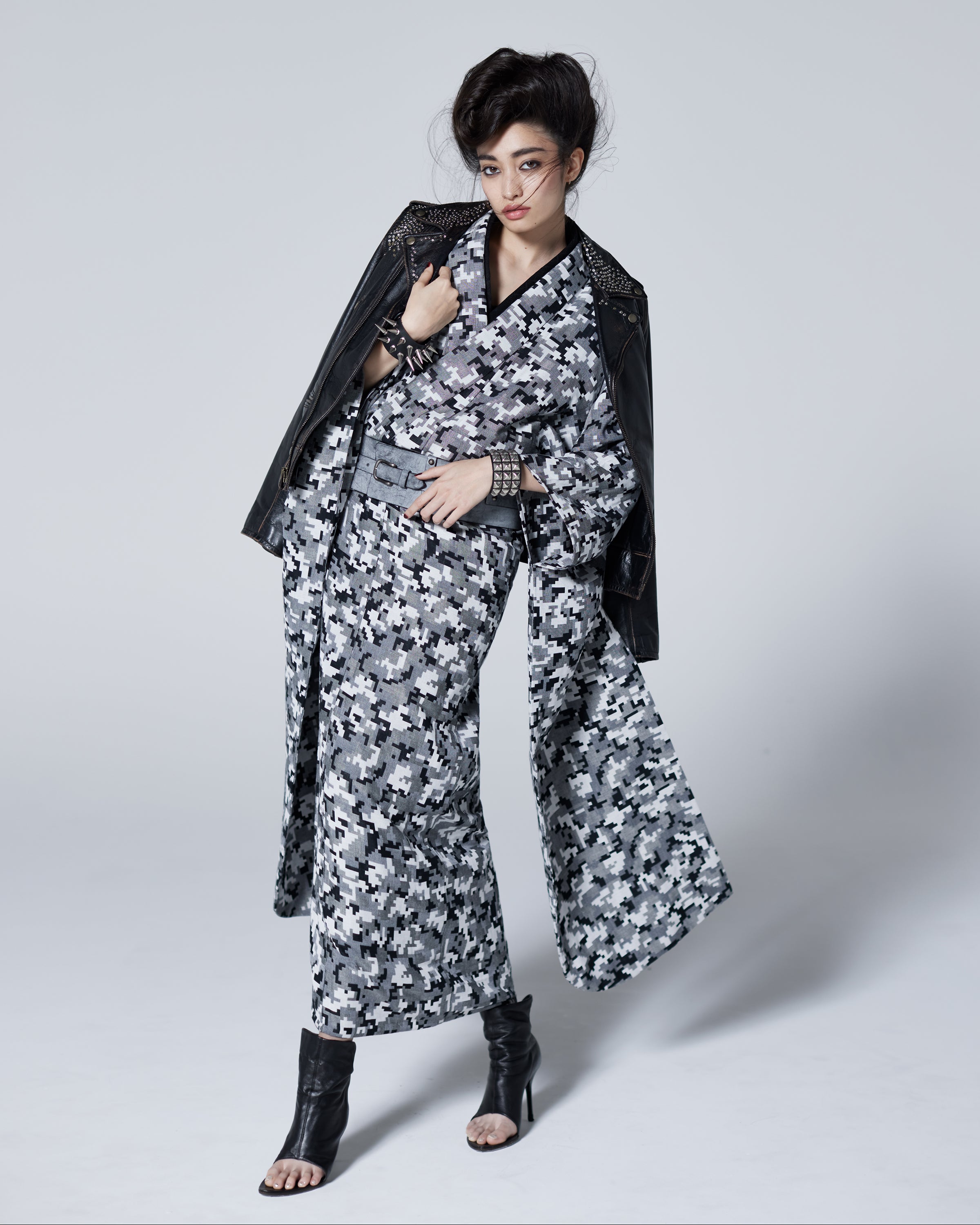 帯ベルト|エイジングレザー ブラック|Lサイズ+5cm|メンズ|KAPUKI