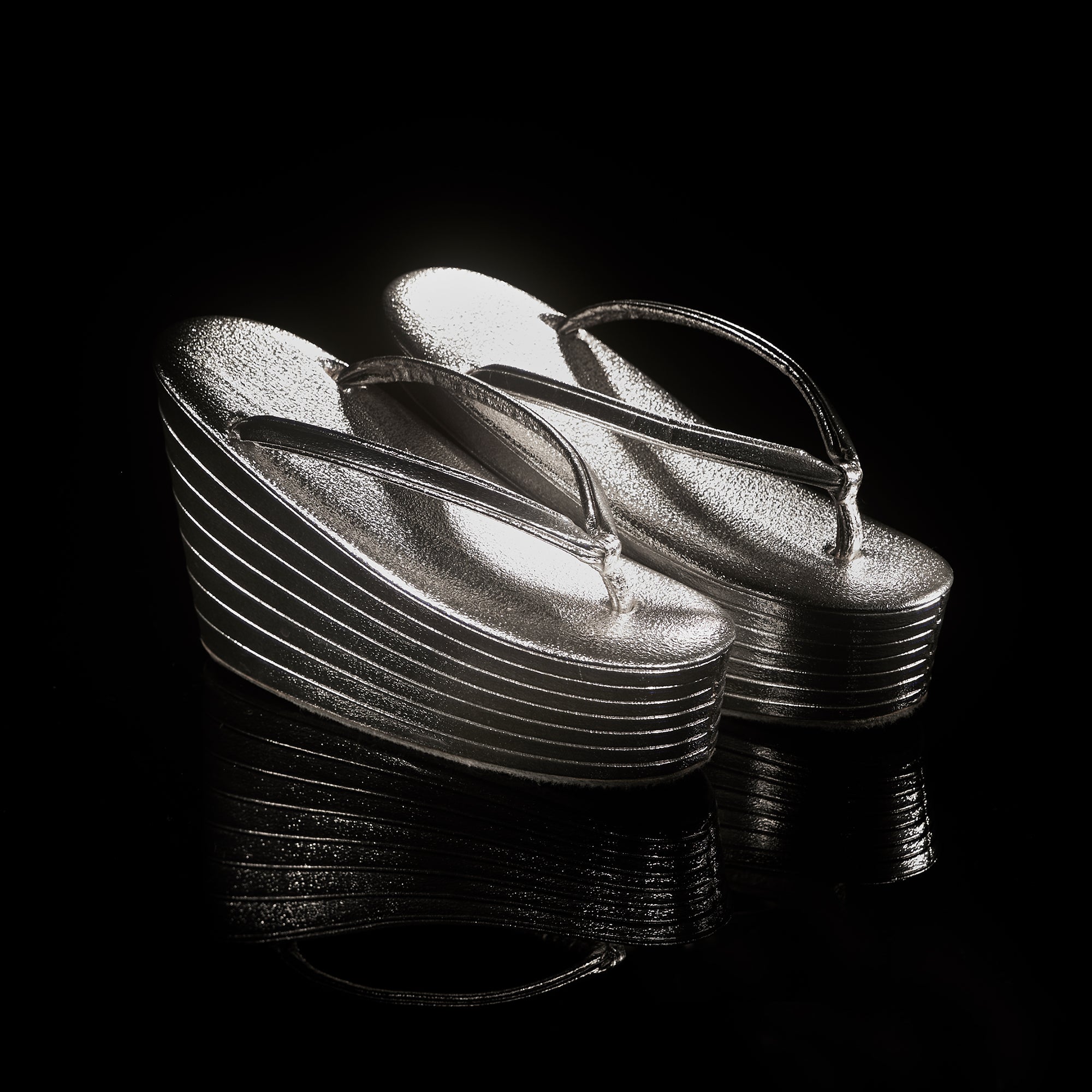 【受注生産】草履|七段 シルバー|KAPUKI