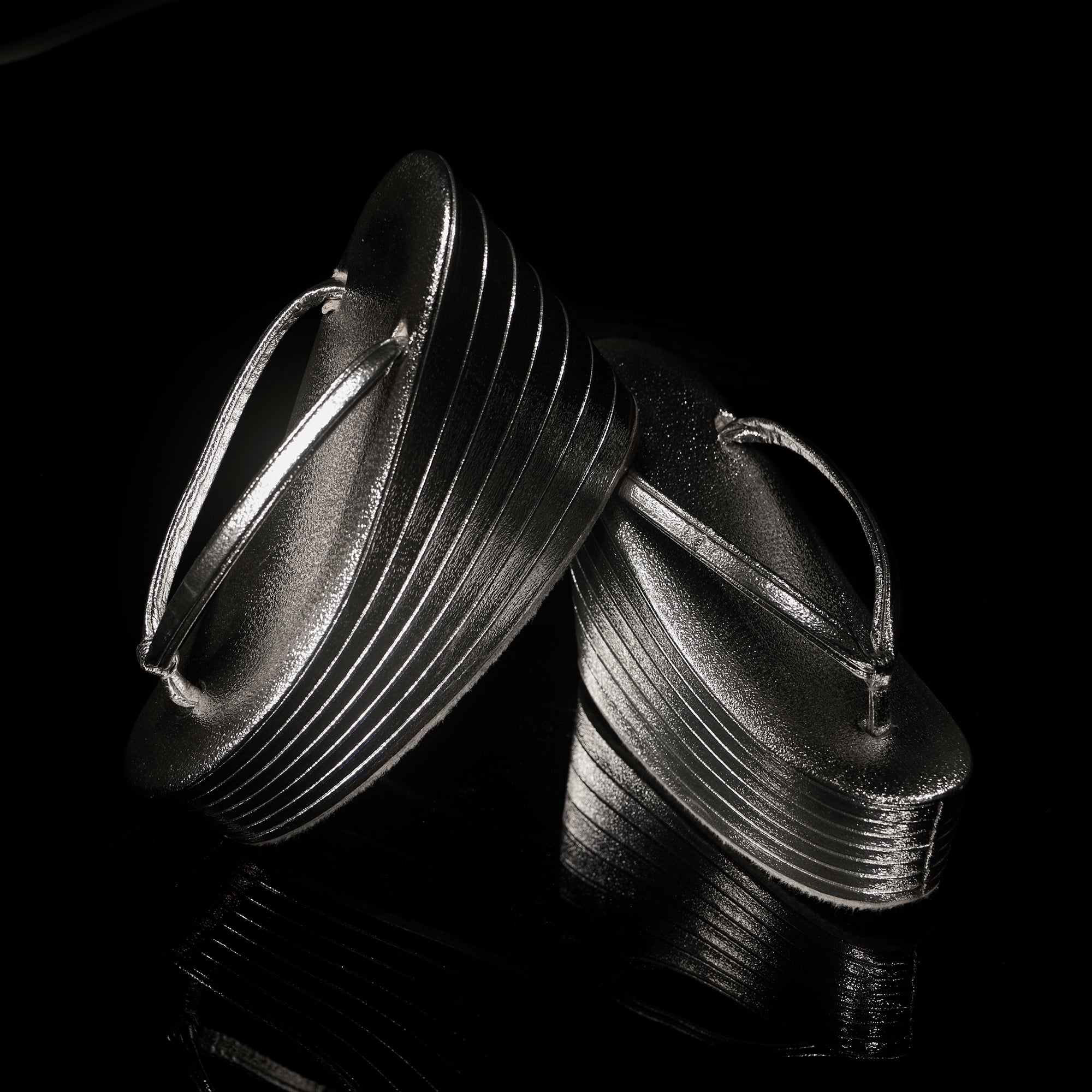 【受注生産】草履|七段 シルバー|KAPUKI