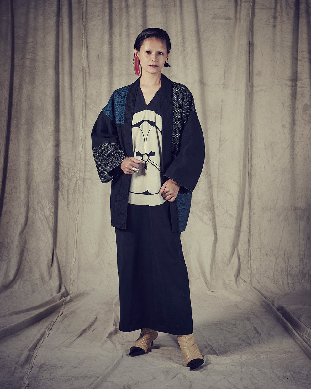 Sashiko HAORI: Denim kimono | Haori *Available until sold out