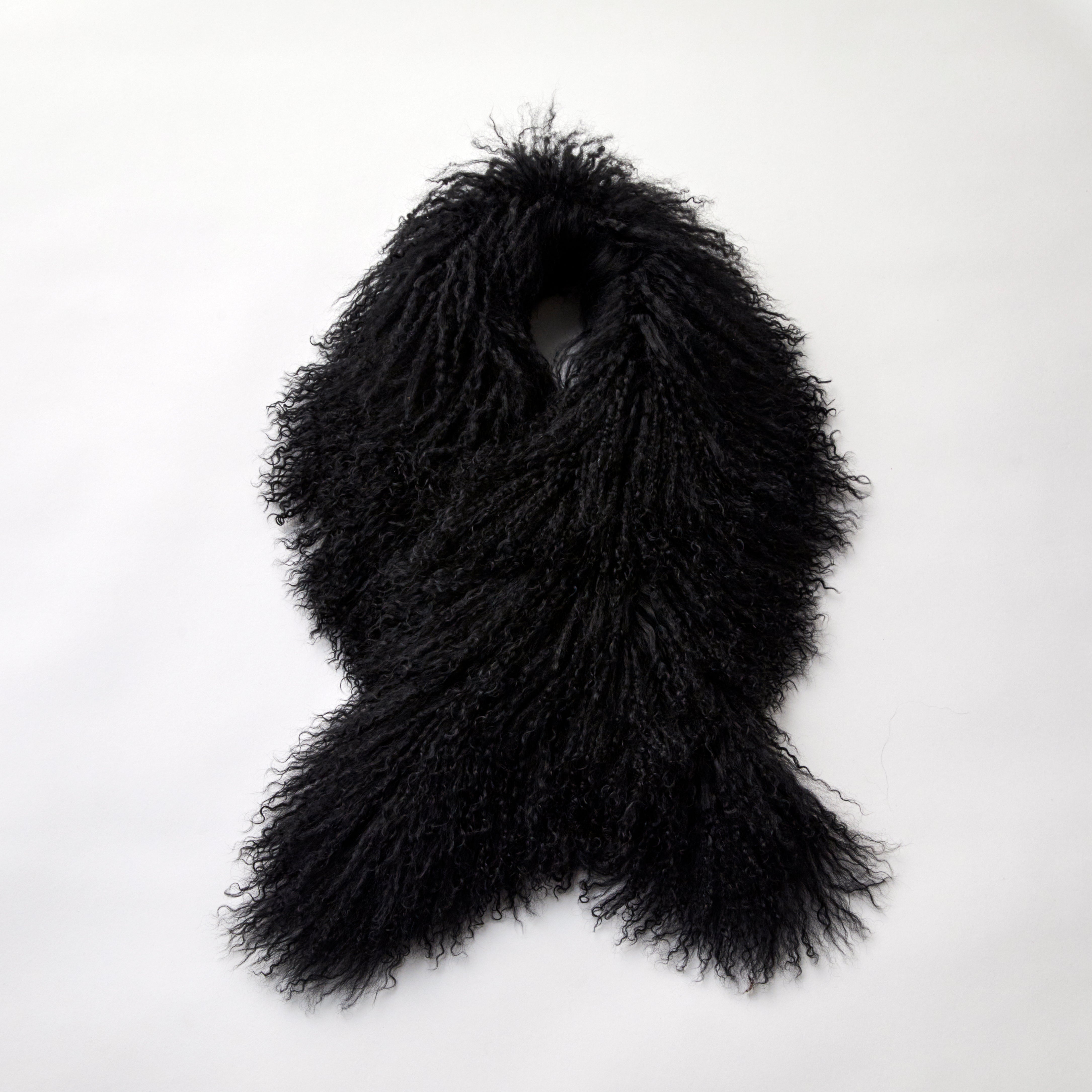 Mongolian Lamb (burself): Real Fur Shawl