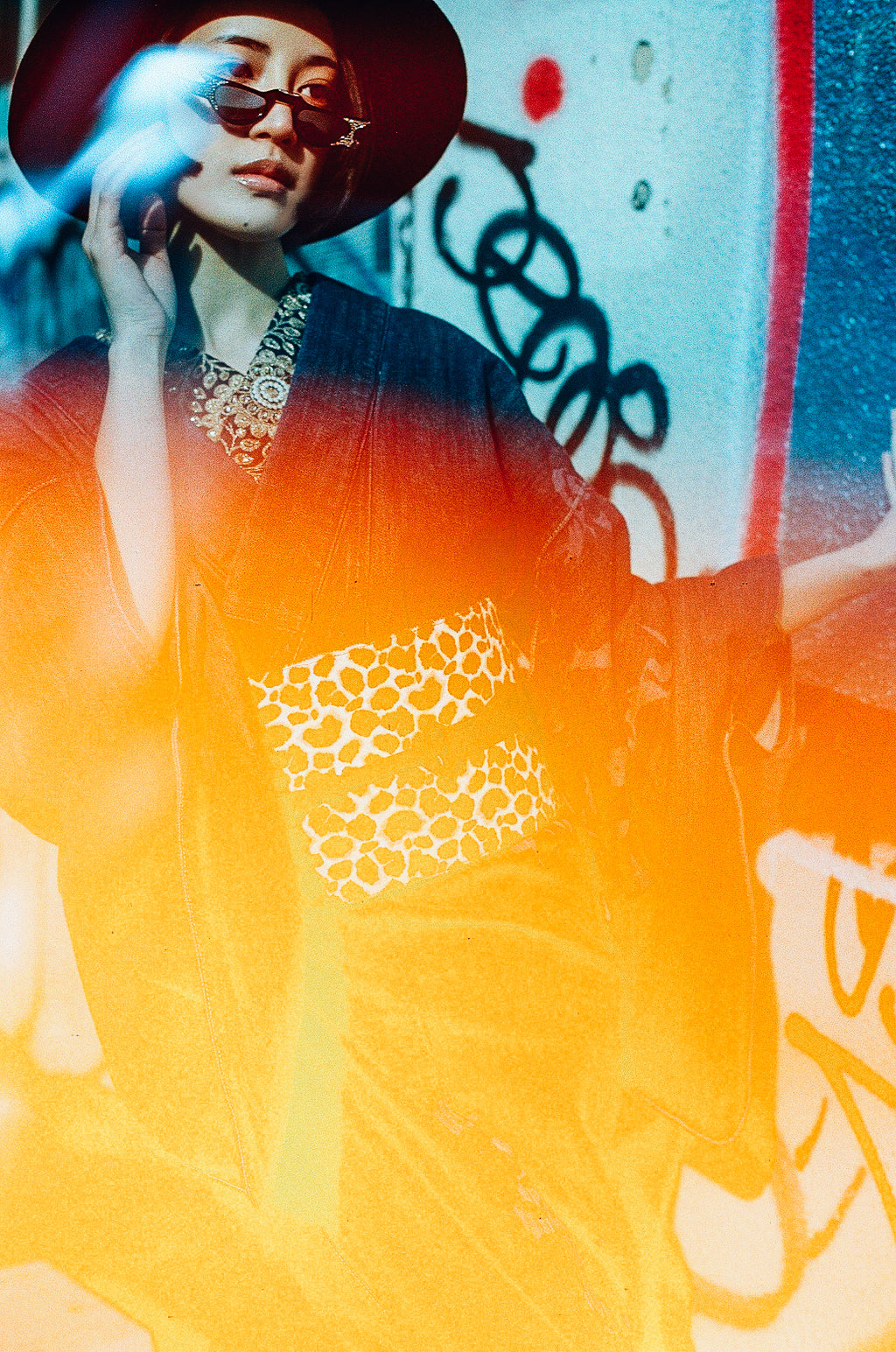 帯ベルト|ハラコ ジラフ 裏/紐 紫|プラス10cm|KAPUKI