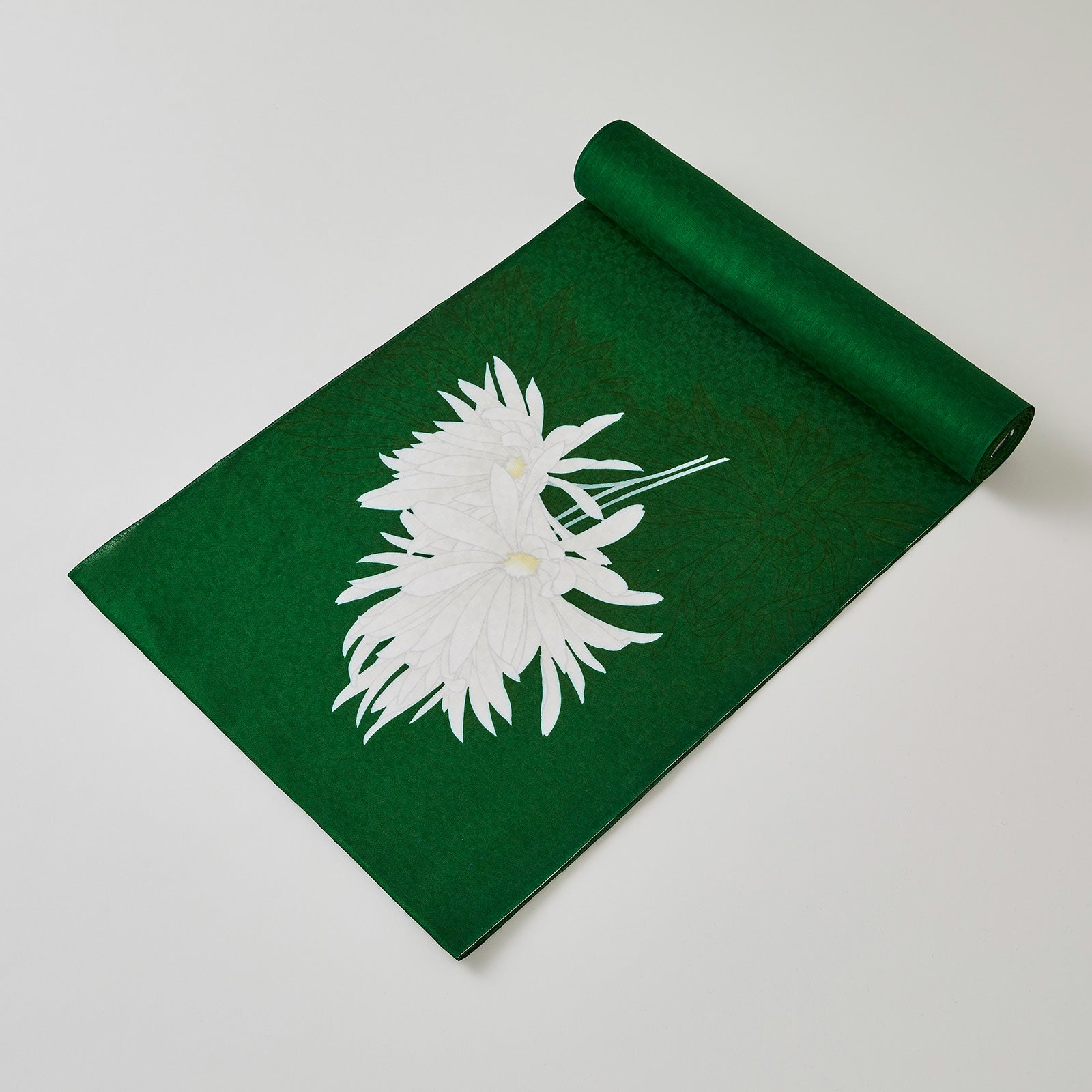 Moonlight Ranka Green KAPUKI special order fabric (Komutaya Genbei): Yukata