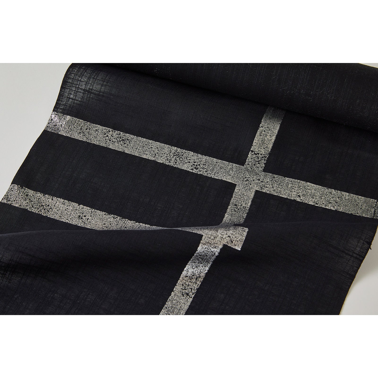Broken lattice black/Vintage foil (Komutaya Genbei): Yukata