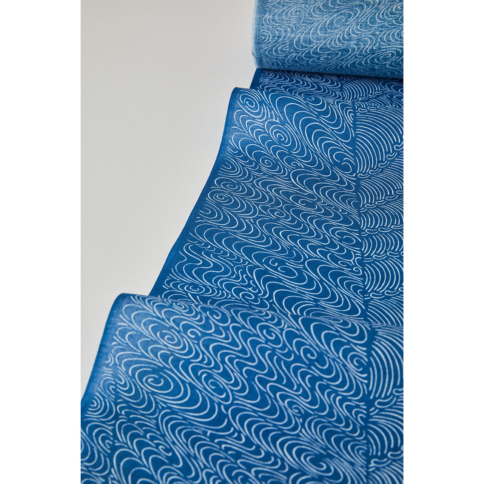 波小紋 青(KAPUKI×形梅 ):浴衣|江戸小紋