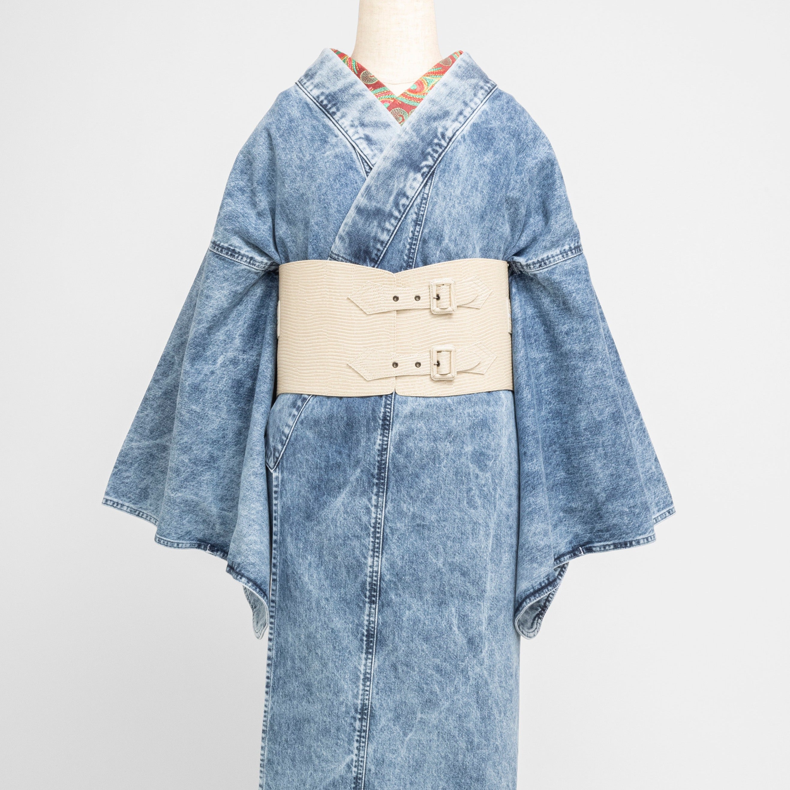 帯ベルト|リザード 白 Mサイズ|KAPUKI|レザー