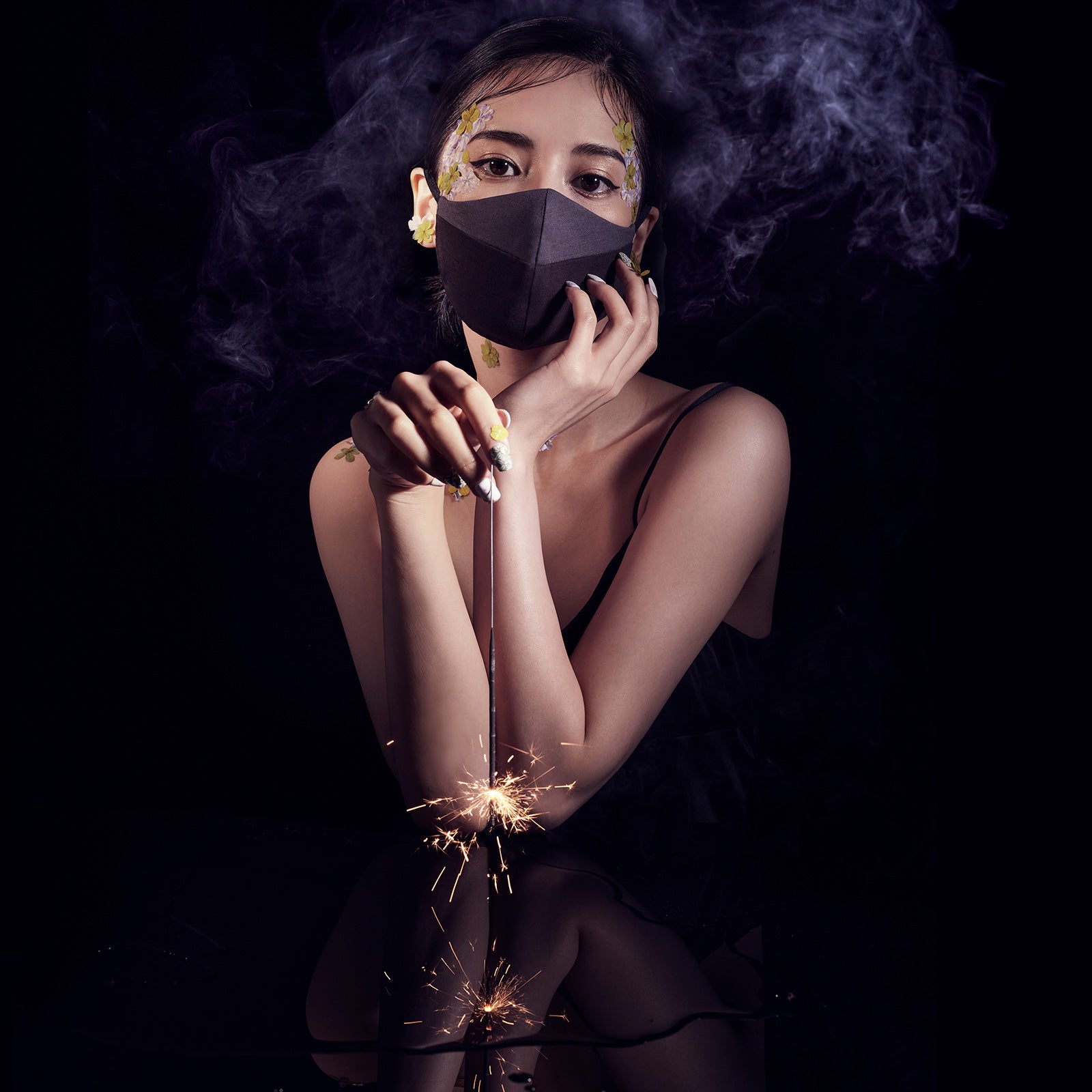 the last mask Black x Gray:Mask|Cotton