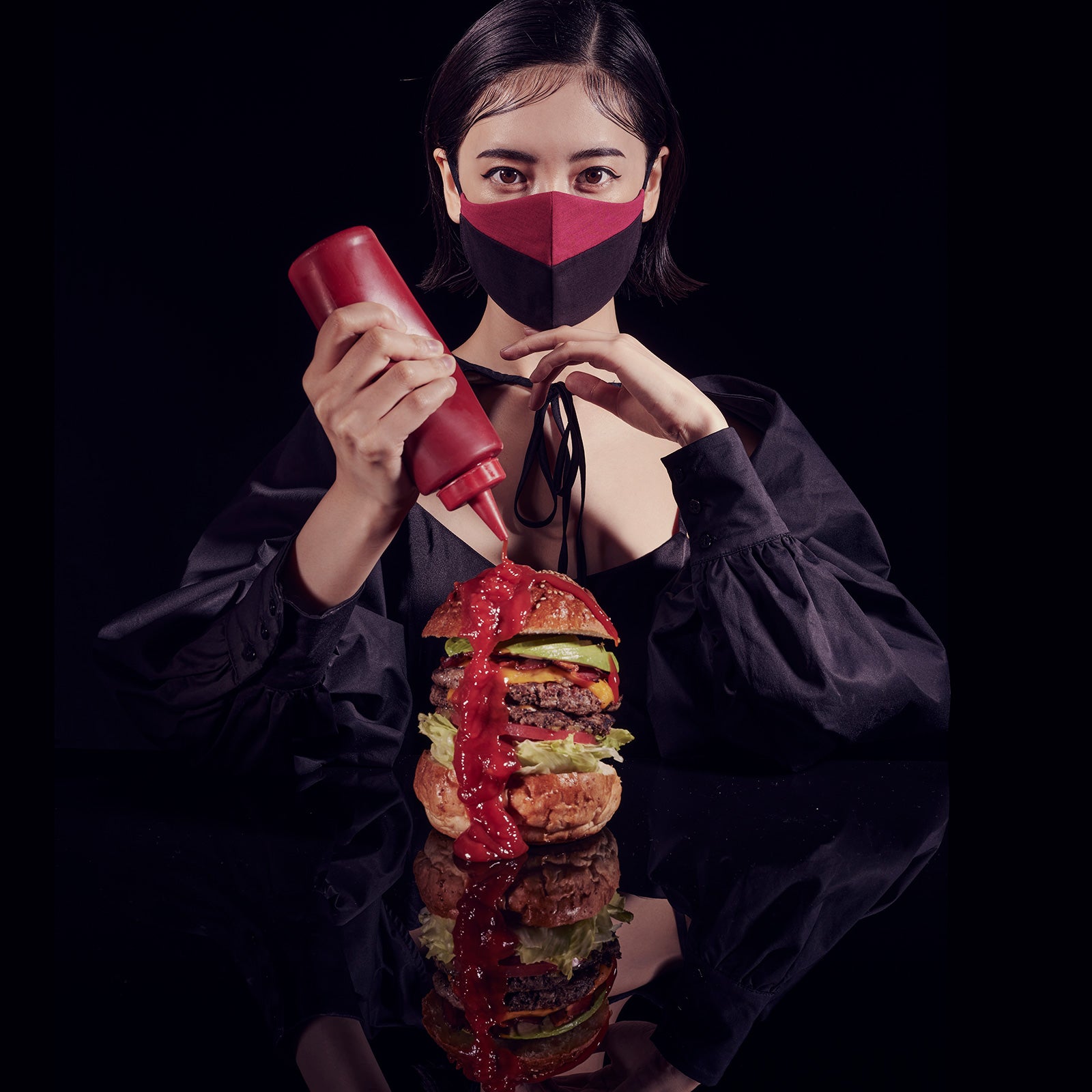 マスク|Black x Red|the last mask